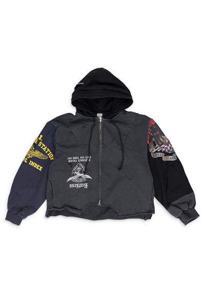 Protocol Index Upside Down Zip Hoodie Black – ESSXNYC