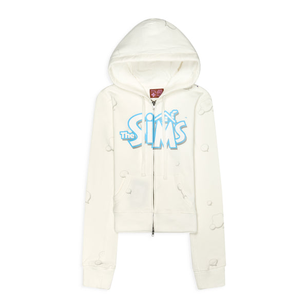 Praying Sims Hoodie White – ESSXNYC