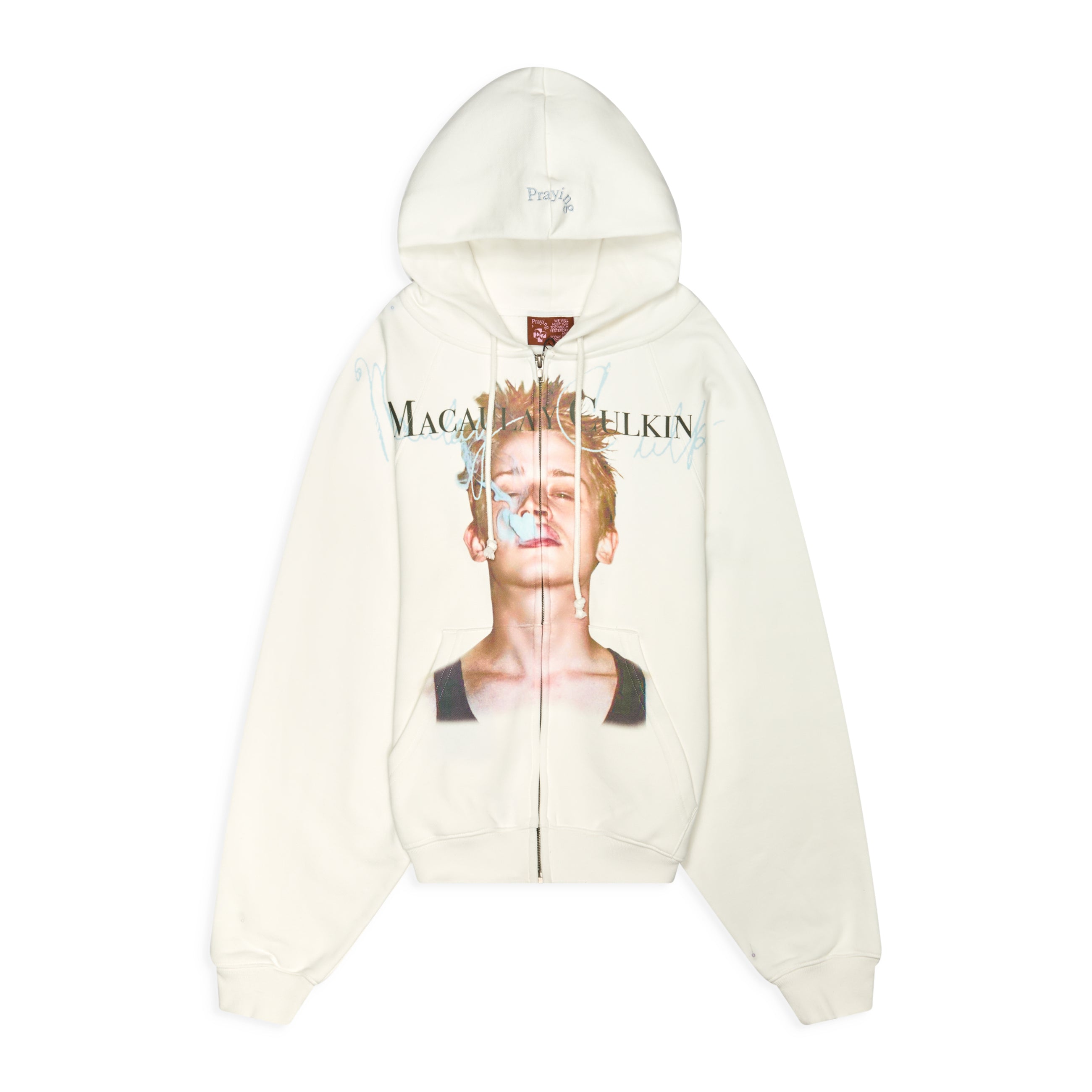 Praying Macully Hoodie White