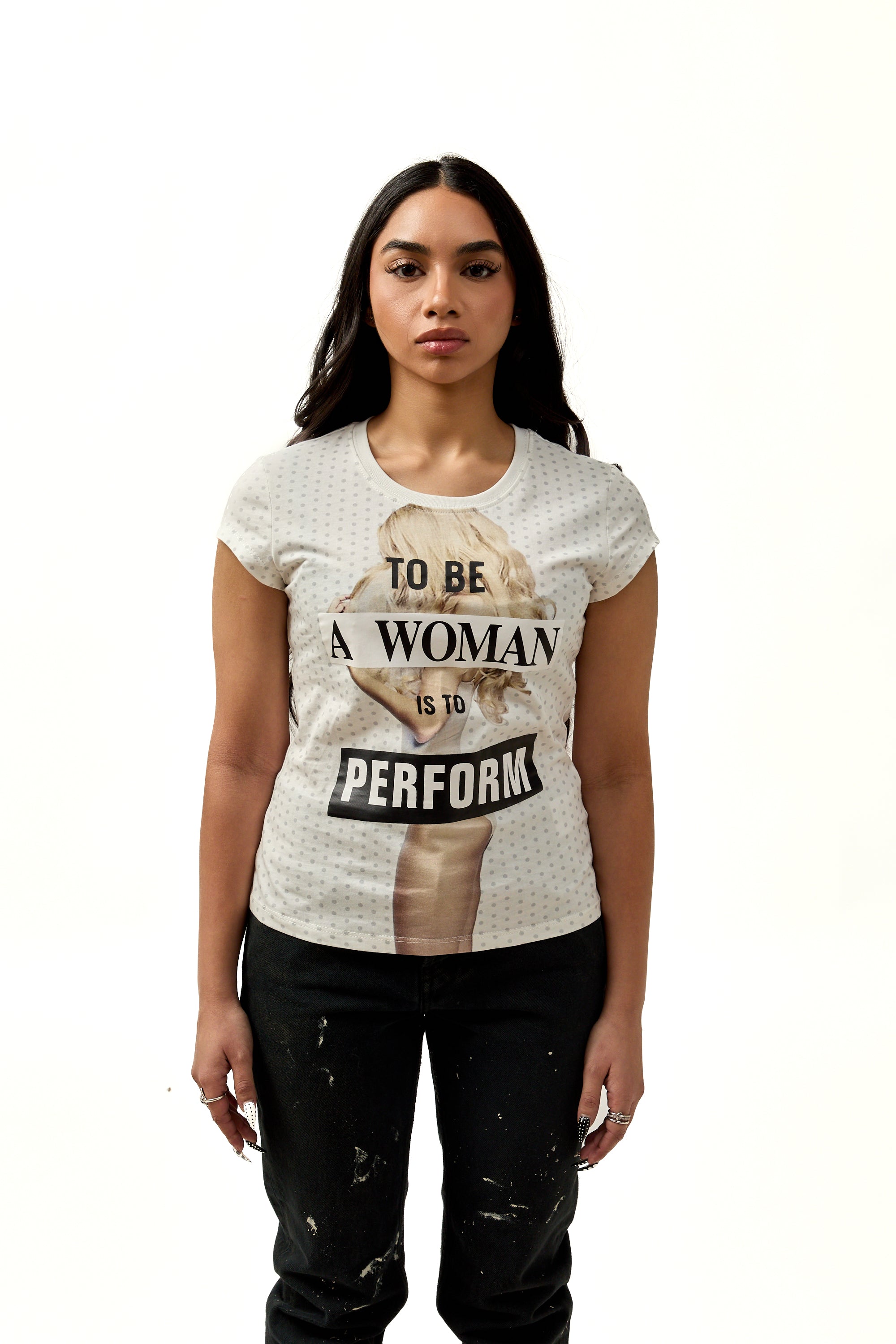Praying Women Perform Tee White