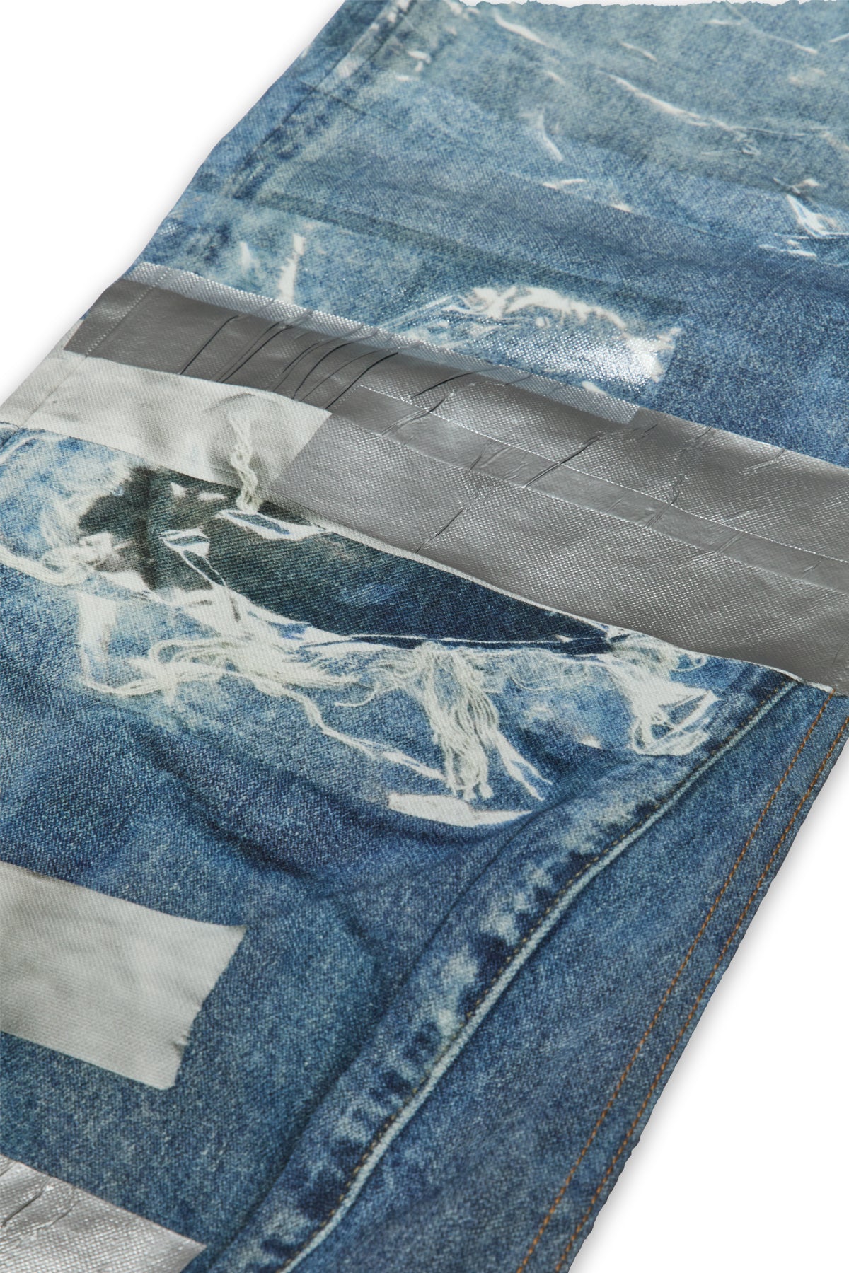 Acne Studios Printed Tape Jeans Mid Blue