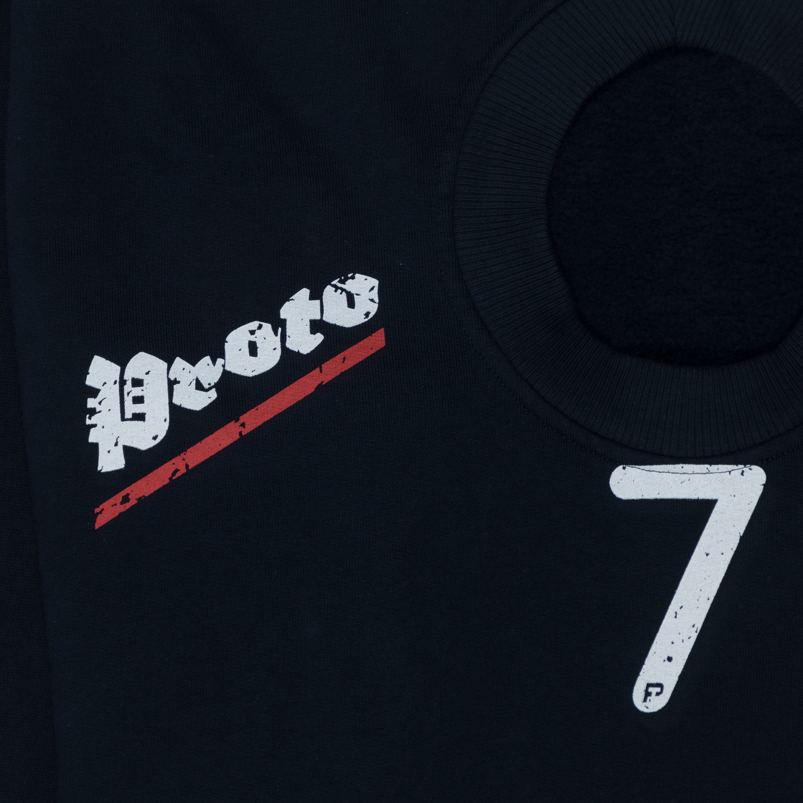 Prototypes Shrunken Sweatshirt Navy back