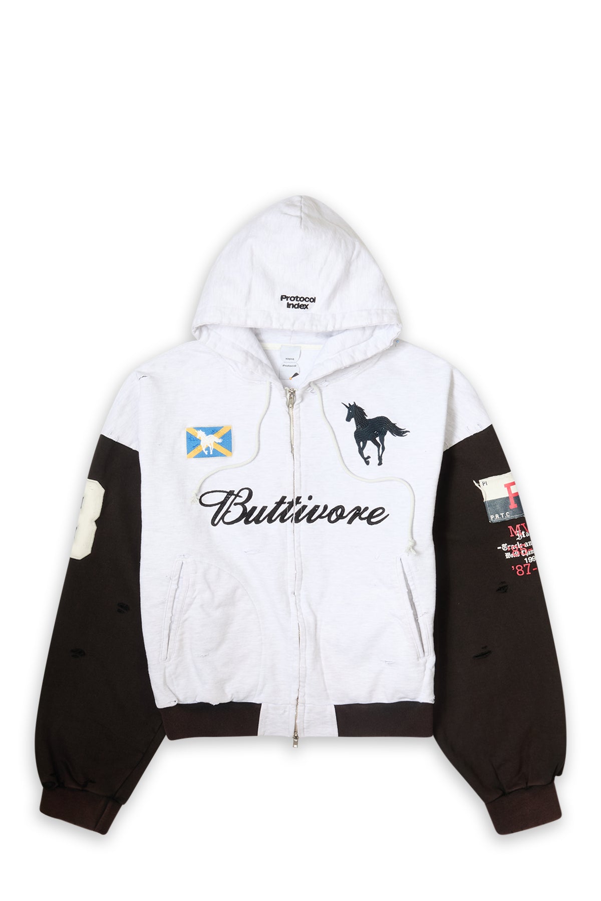 Protocol Index Buttivore Zip Hoodie White