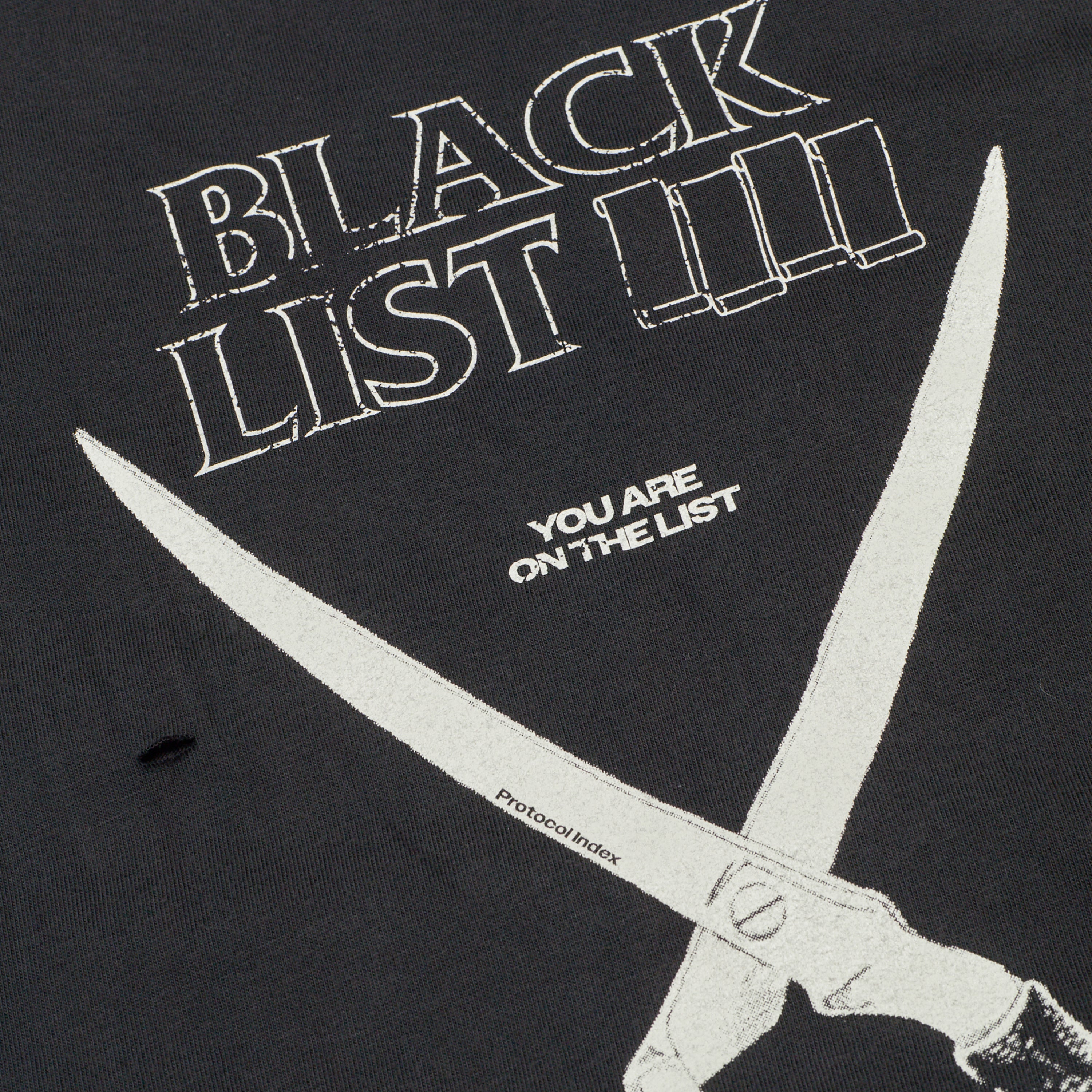 Protocol Index Blacklist Washed T-Shirt Black – ESSXNYC