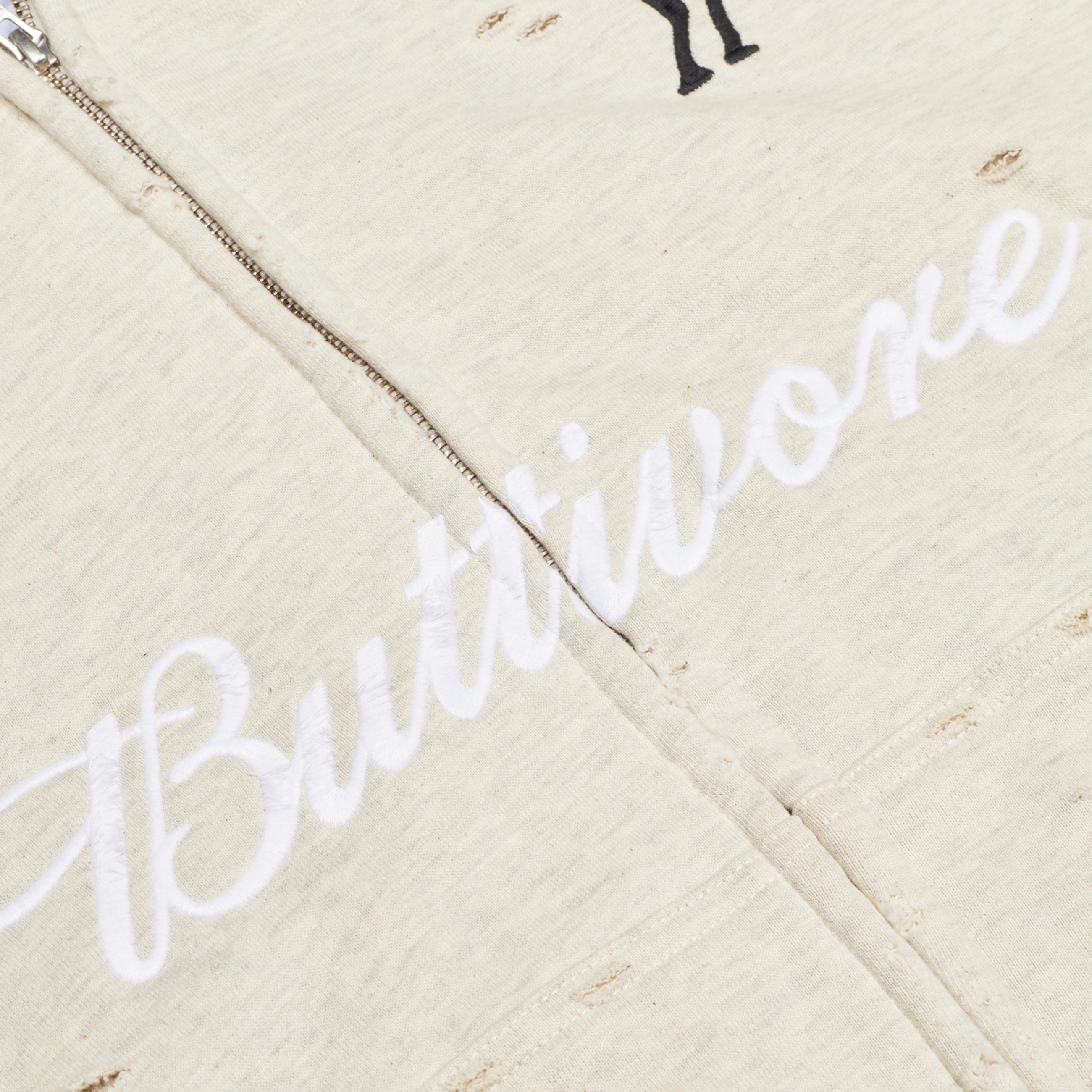 Protocol Index Buttivore Fur Lining Zip Hoodie Beige