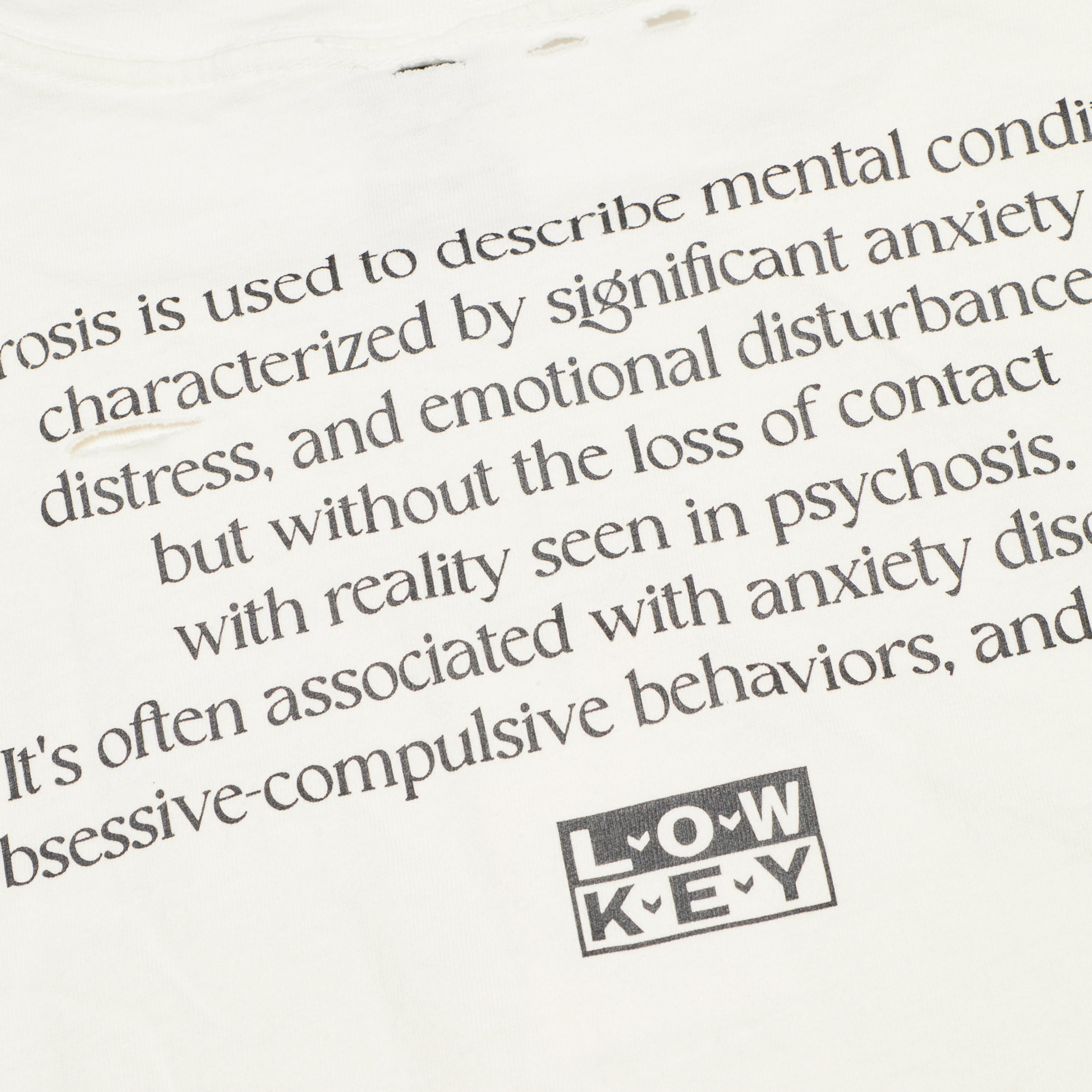 Protocol Index Neurosis Distressed T-Shirt White – ESSXNYC