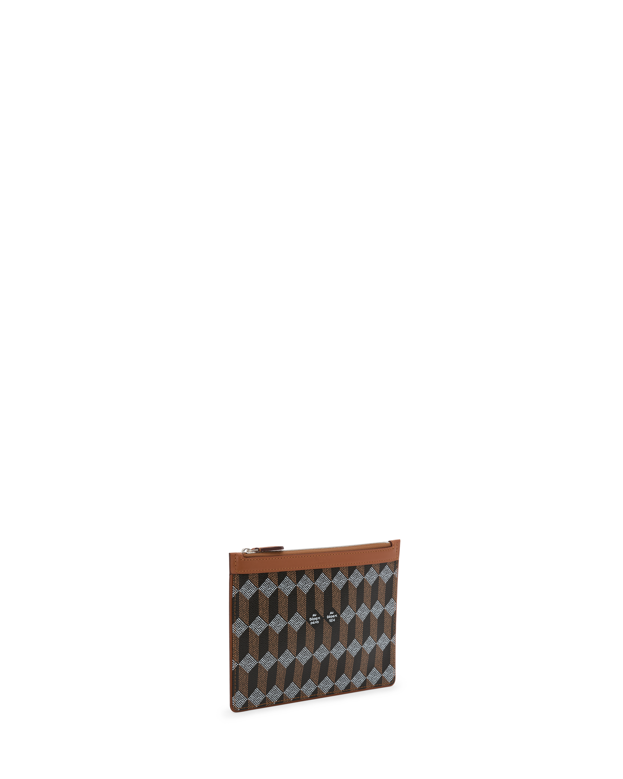 Au Depart Pochette 19 Cognac/Noir