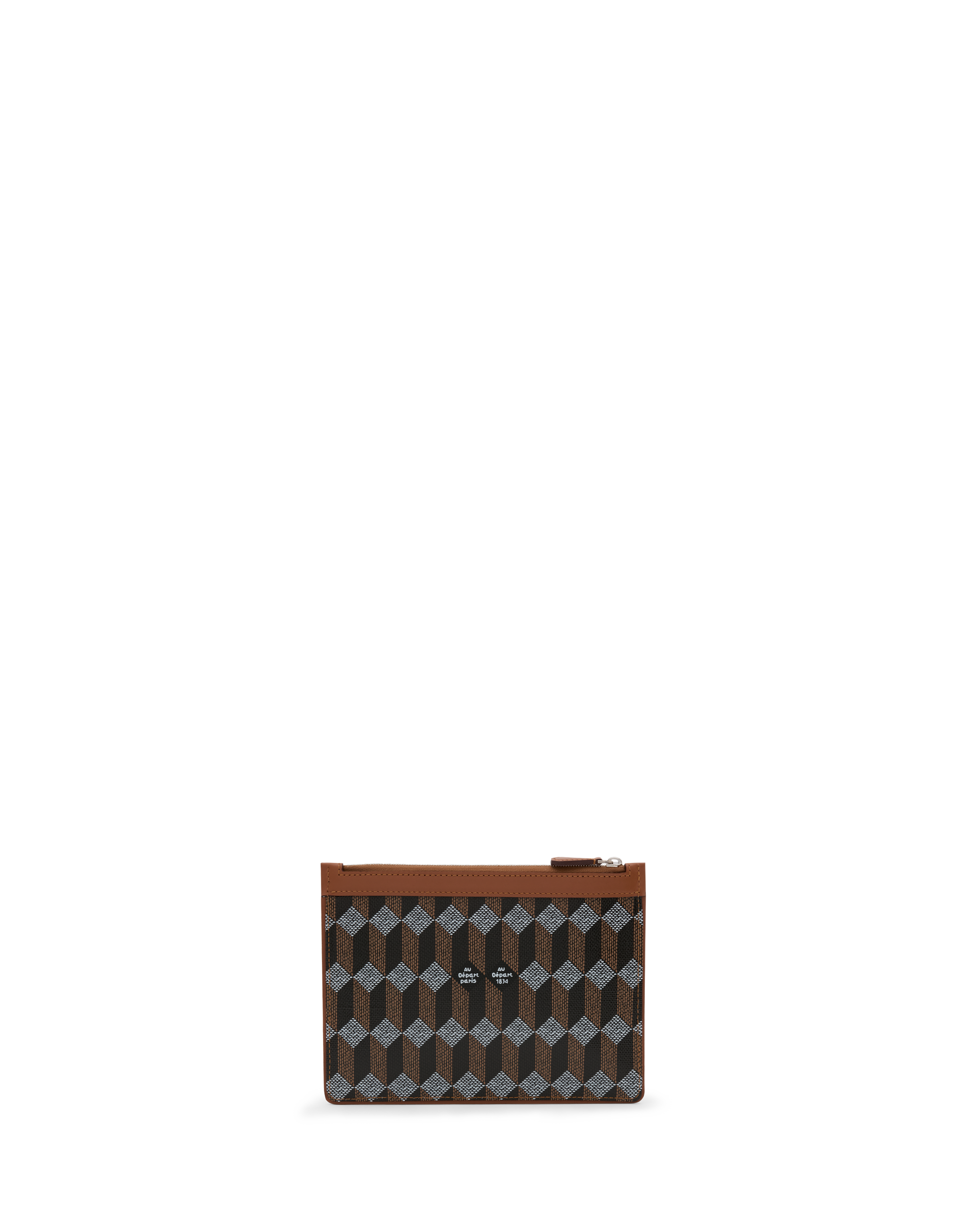 Au Depart Pochette 19 Cognac/Noir