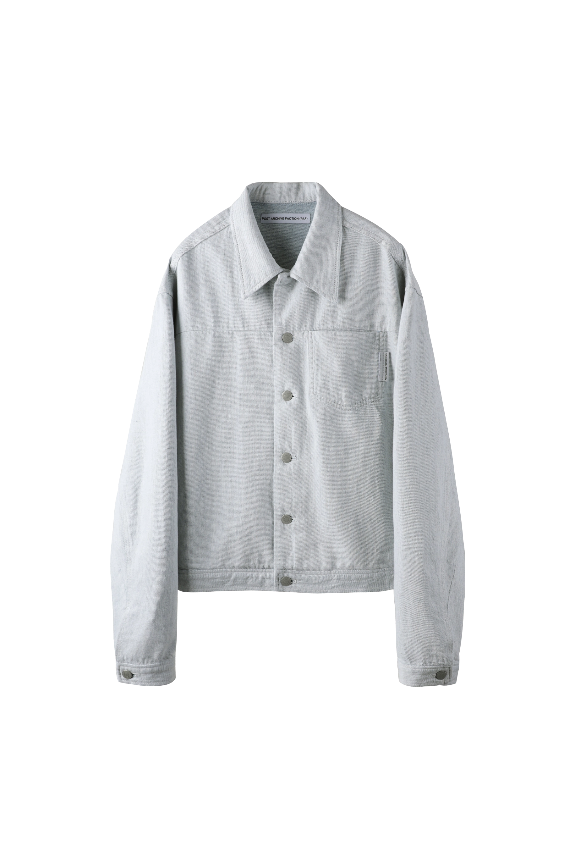 POST ARCHIVE FACTION (PAF) 8.0 Right Denim Jacket Grey – ESSXNYC POST ARCHIVE FACTION (PAF) 8.0 Right Denim Jacket Grey – ESSXNYC