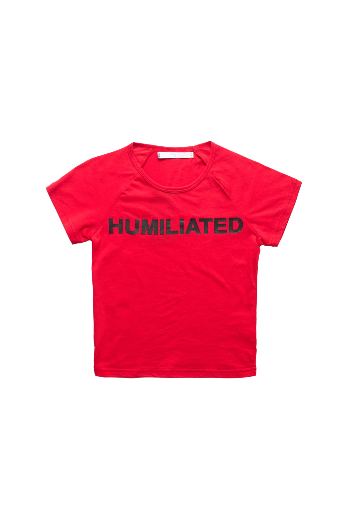 Praying Humiliated Baby Tee Red