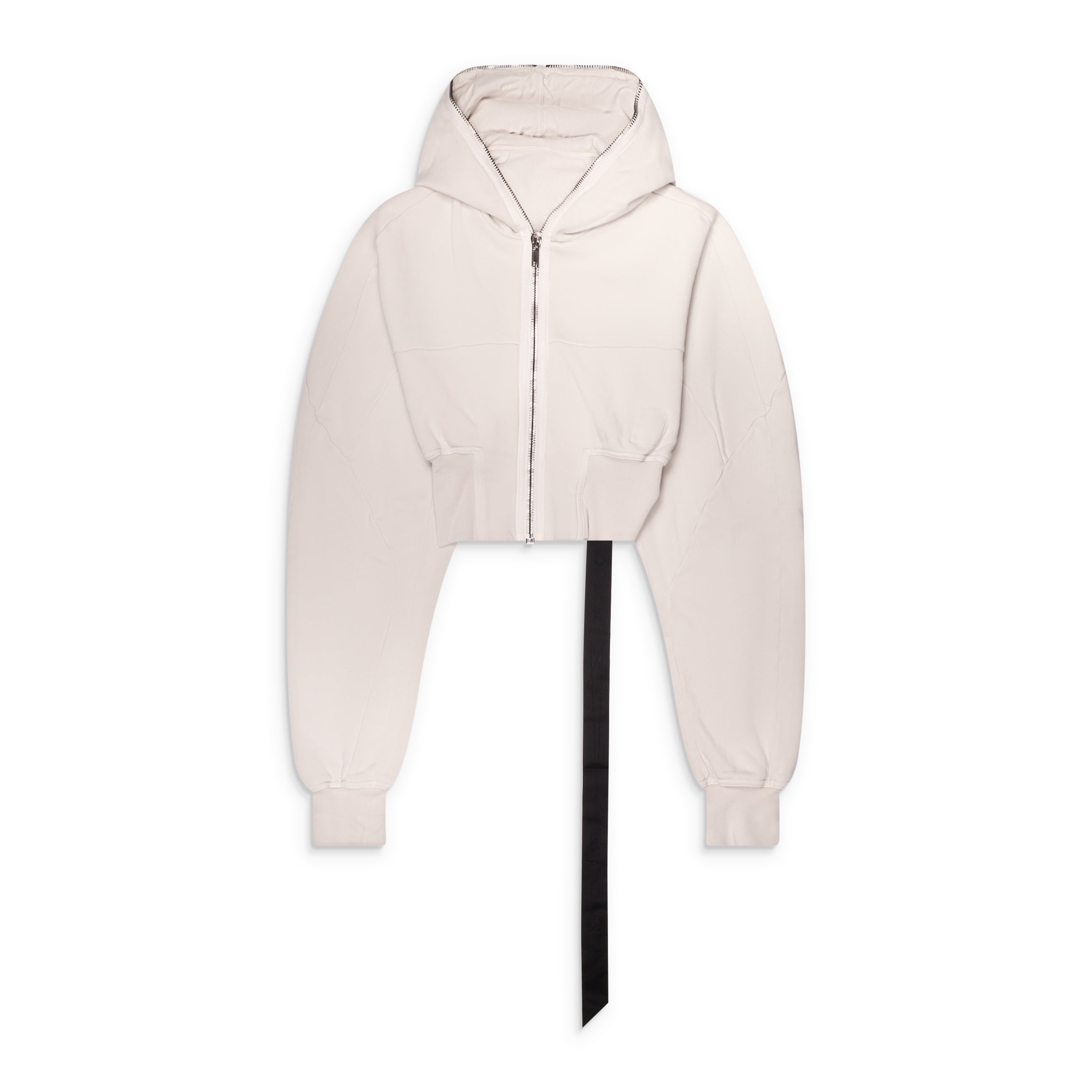 Rick Owens DRKSHDW Collage Gimp Hoodie White