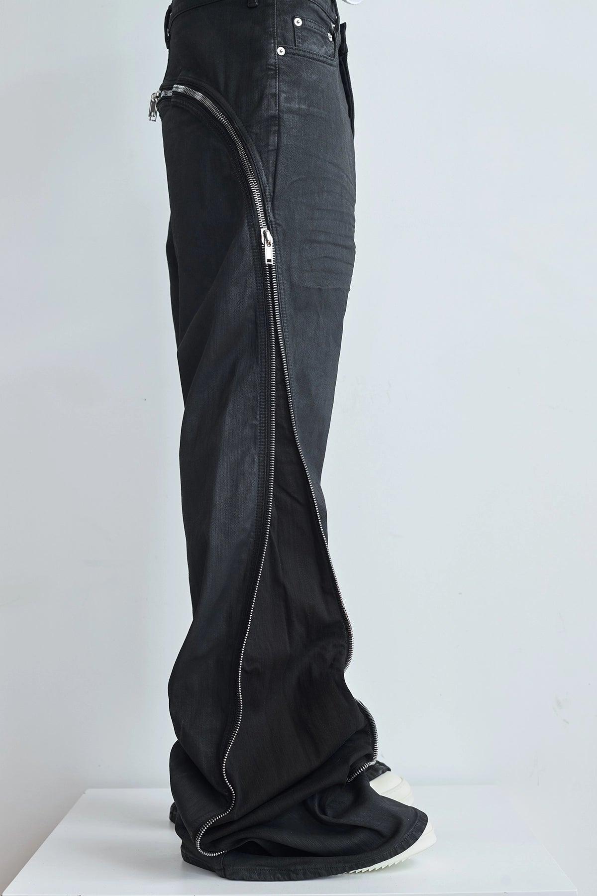 Rick Owens Drkshdw Bolan Banana Jeans With Zips Side