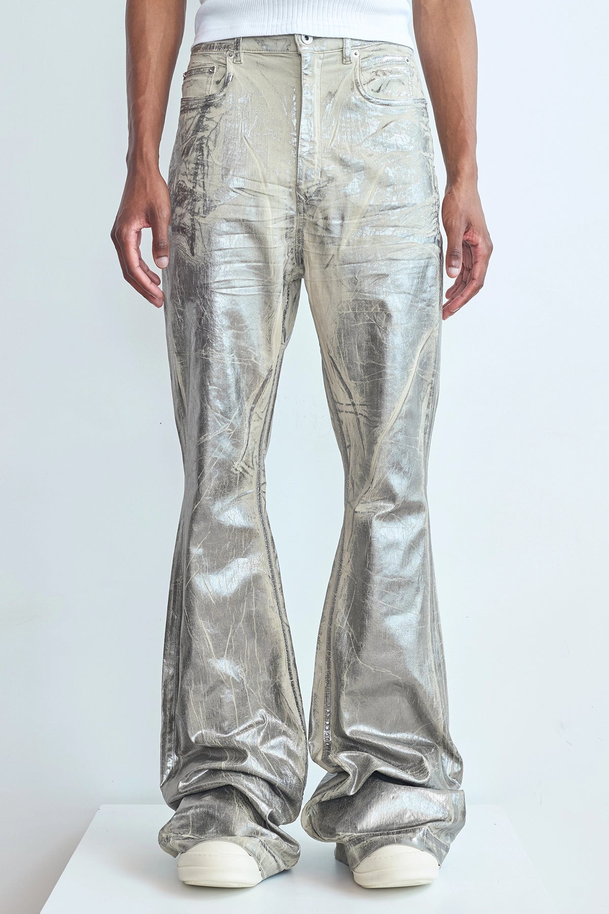 Rick Owens DRKSHDW Bolan Bootcut Jean Stretch Deep Black Denim