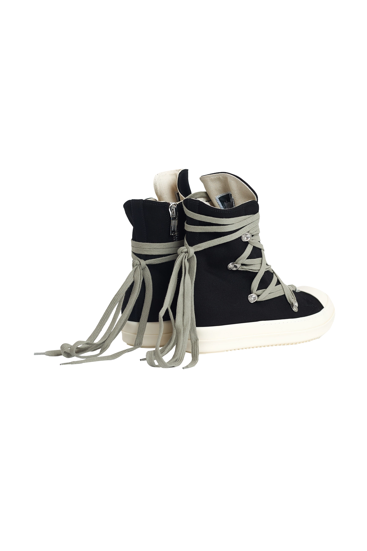 Rick Owens Drkshdw Megalace Sneaks Black/Milk – ESSXNYC Rick Owens Drkshdw Megalace Sneaks Black/Milk – ESSXNYC