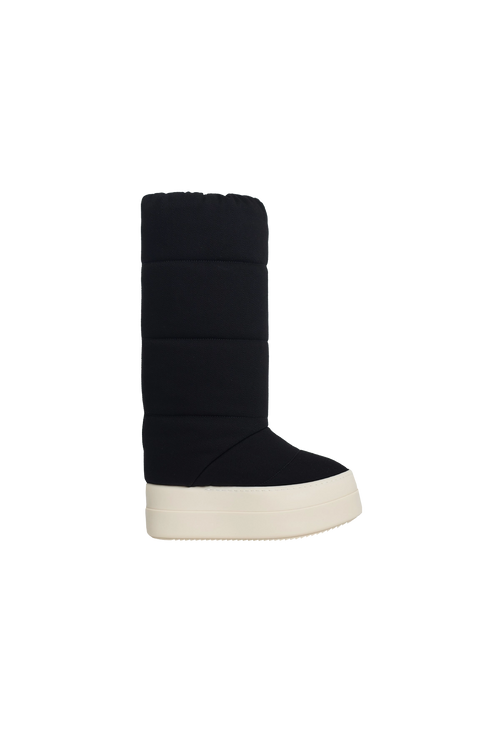 Rick Owens Drkshdw Mega Bumper Knee High Lunar Boots Black/Milk