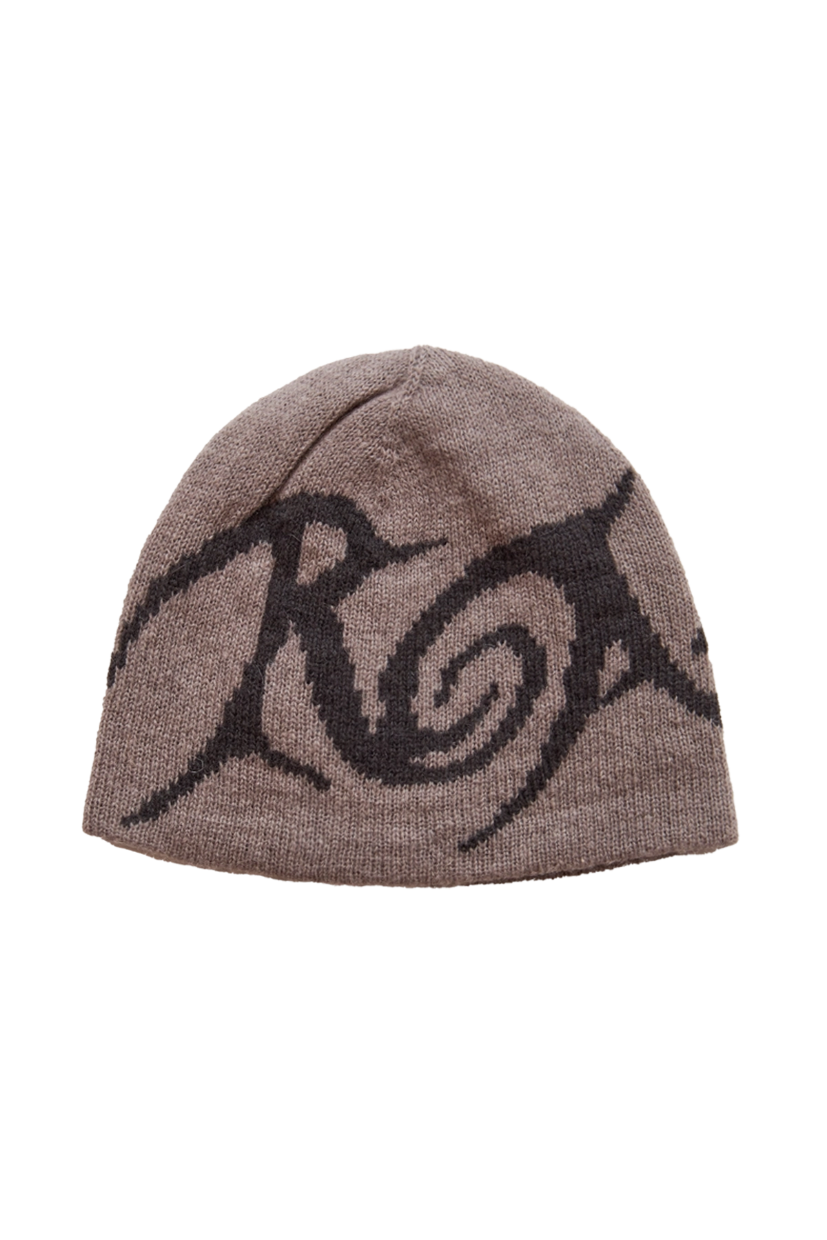 ROA Graphic Beanie Taupe Brown