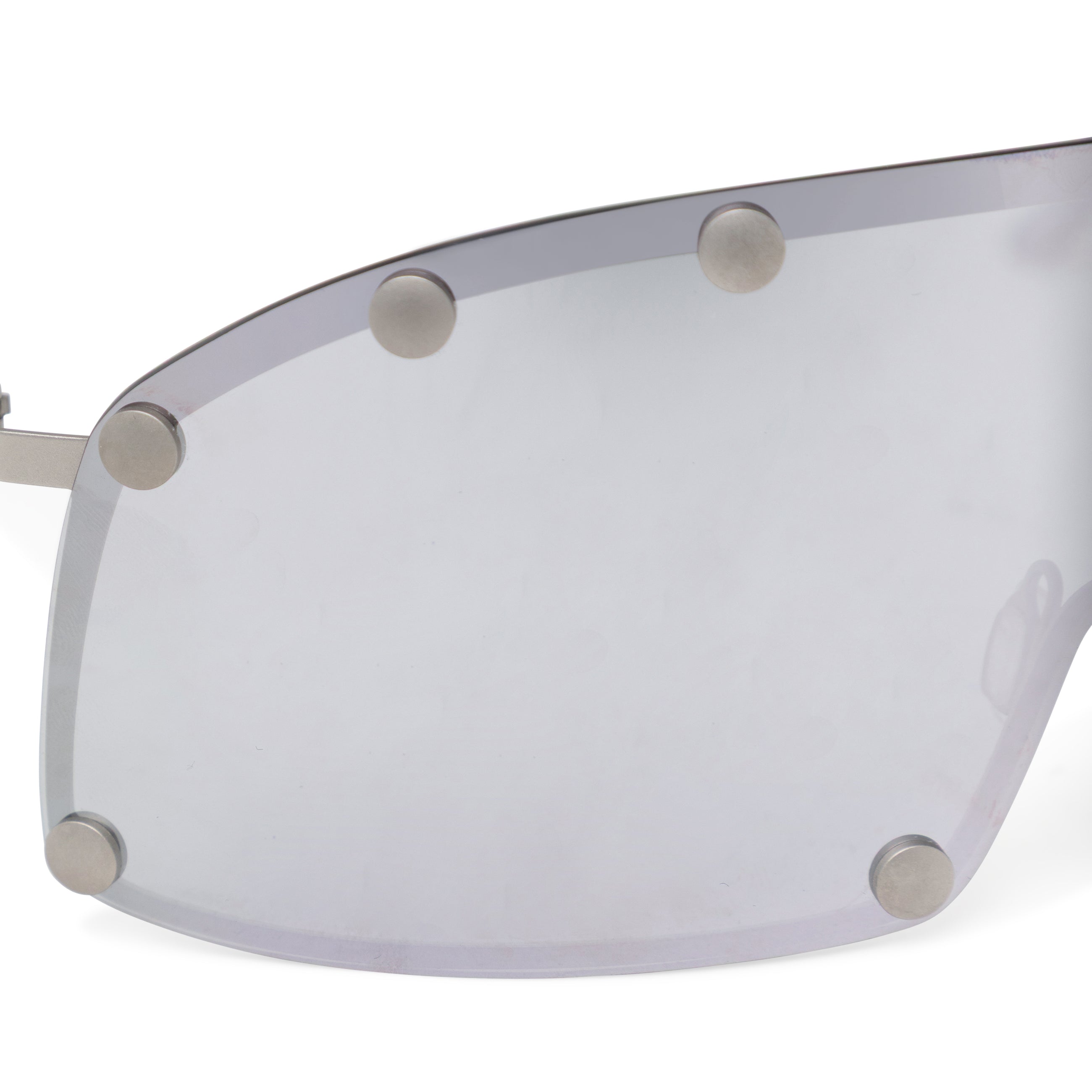 Rick Owens DRKSHDW Silver Shielding Sunglasses