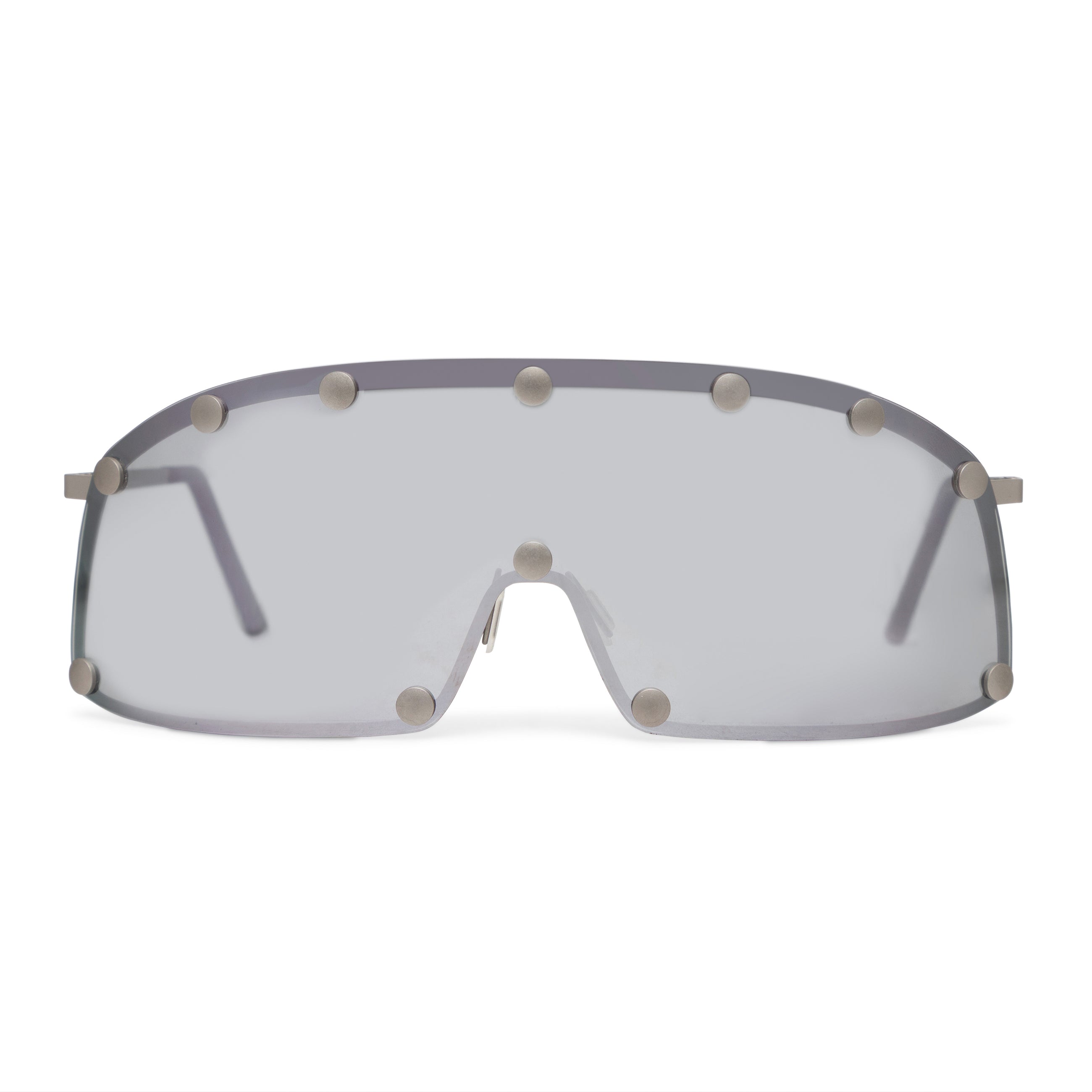 Rick Owens DRKSHDW Silver Shielding Sunglasses