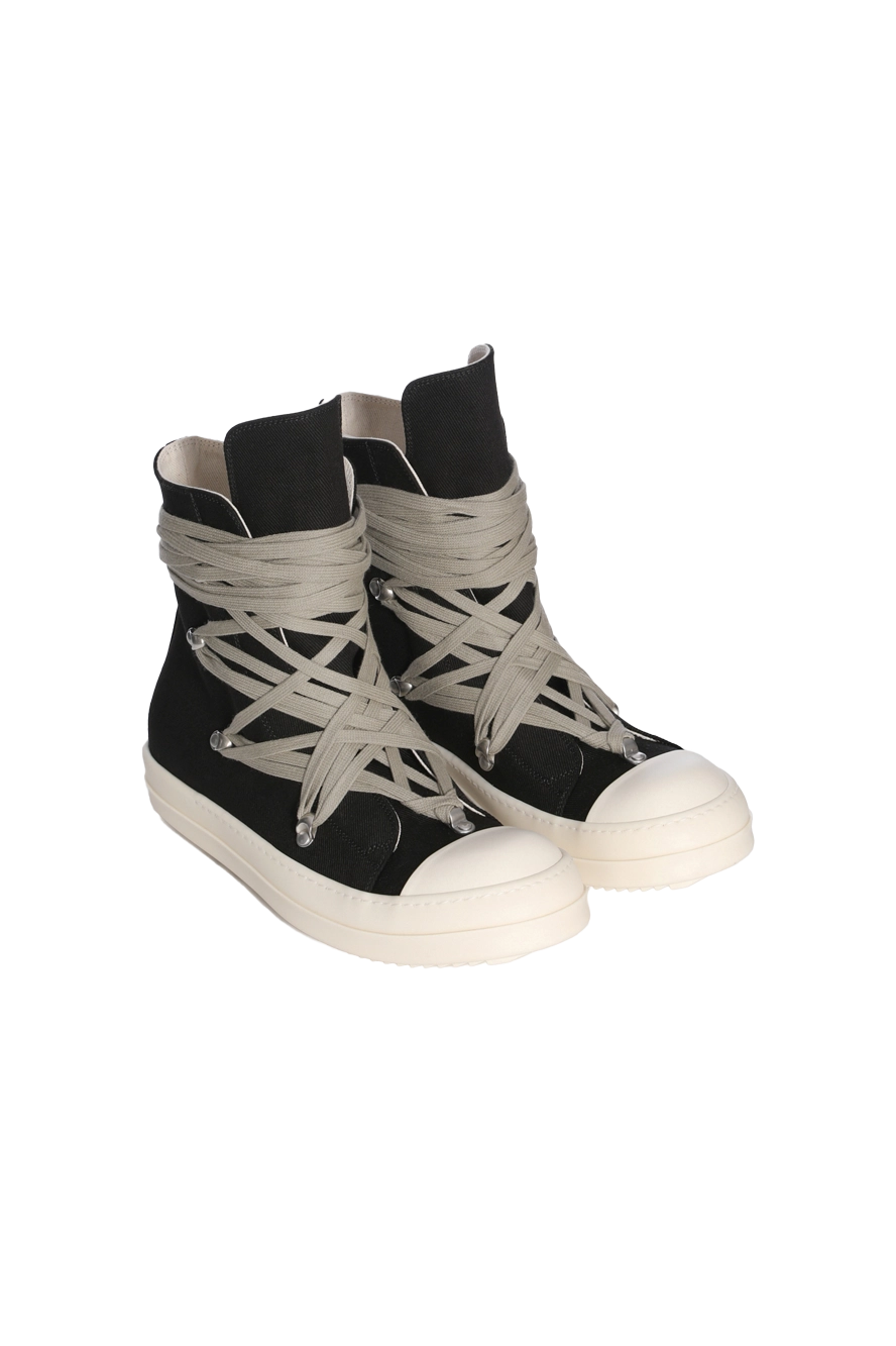 Rick Owens Drkshdw Megalace Sneaks Black/Milk – ESSXNYC