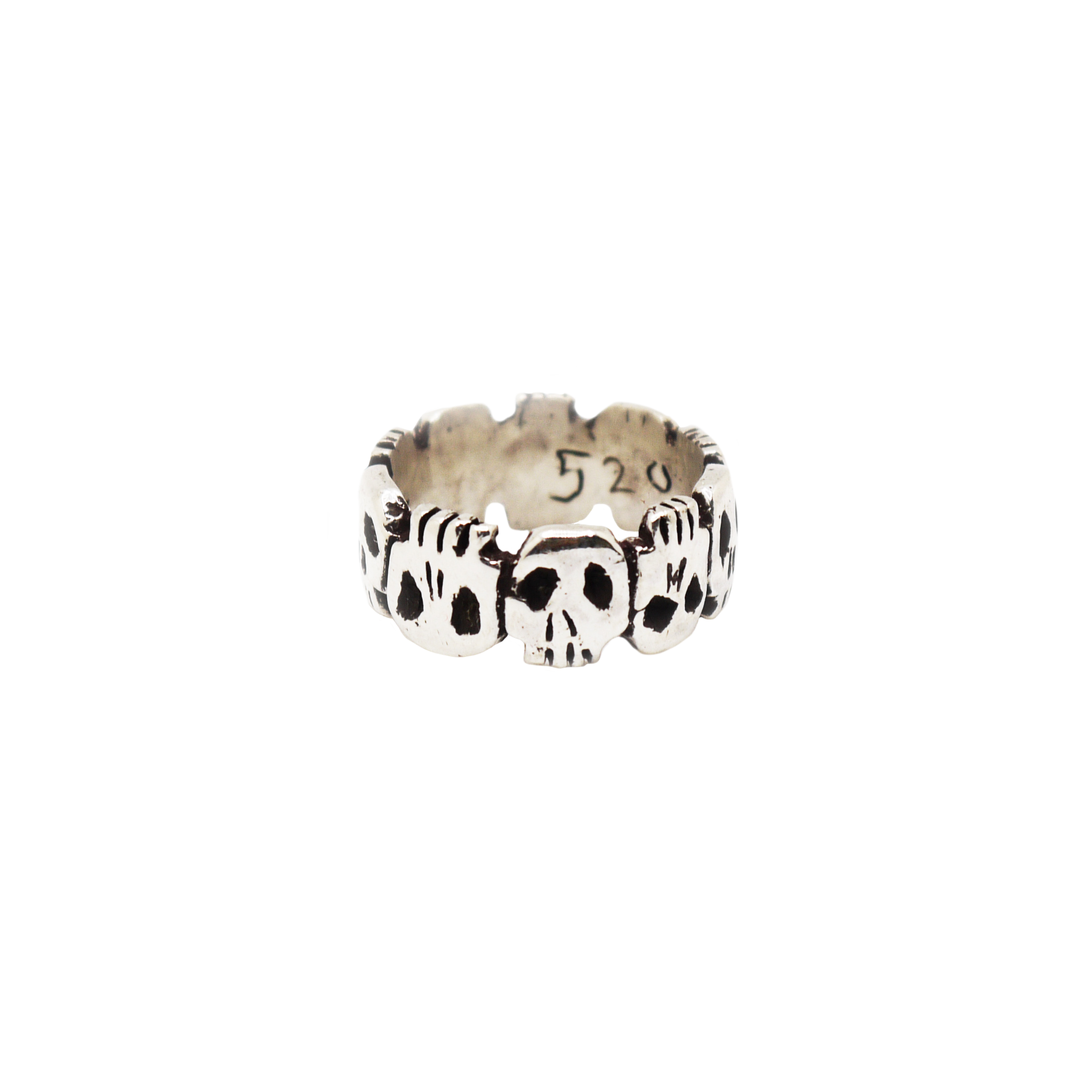 RODEO WORKWEAR CRYPT REVERSE RING SILVER