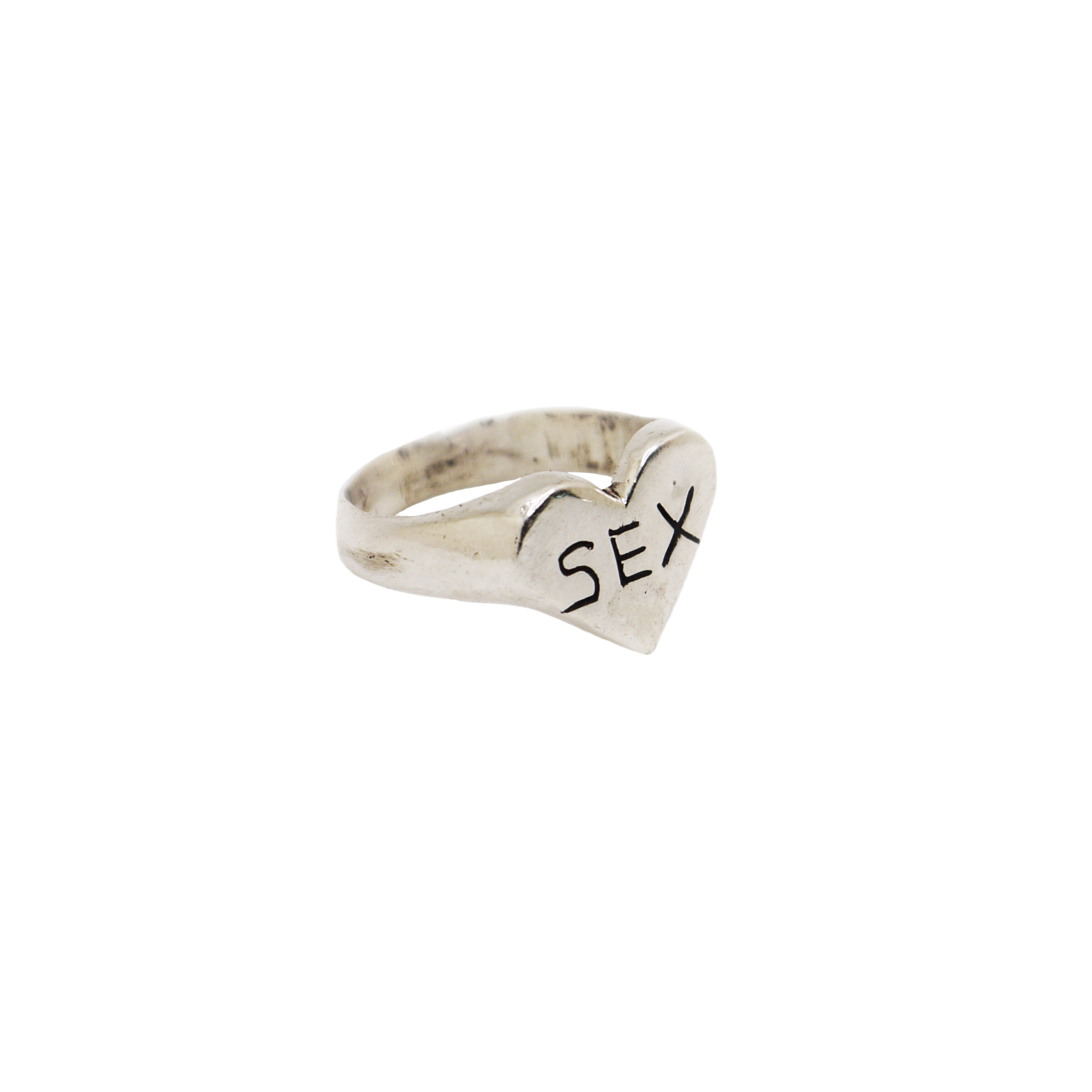 RODEO WORKWEAR SILVER HEART RING