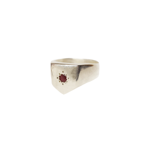 Rodeo Workwear Ruby Power Signet Ring 2163