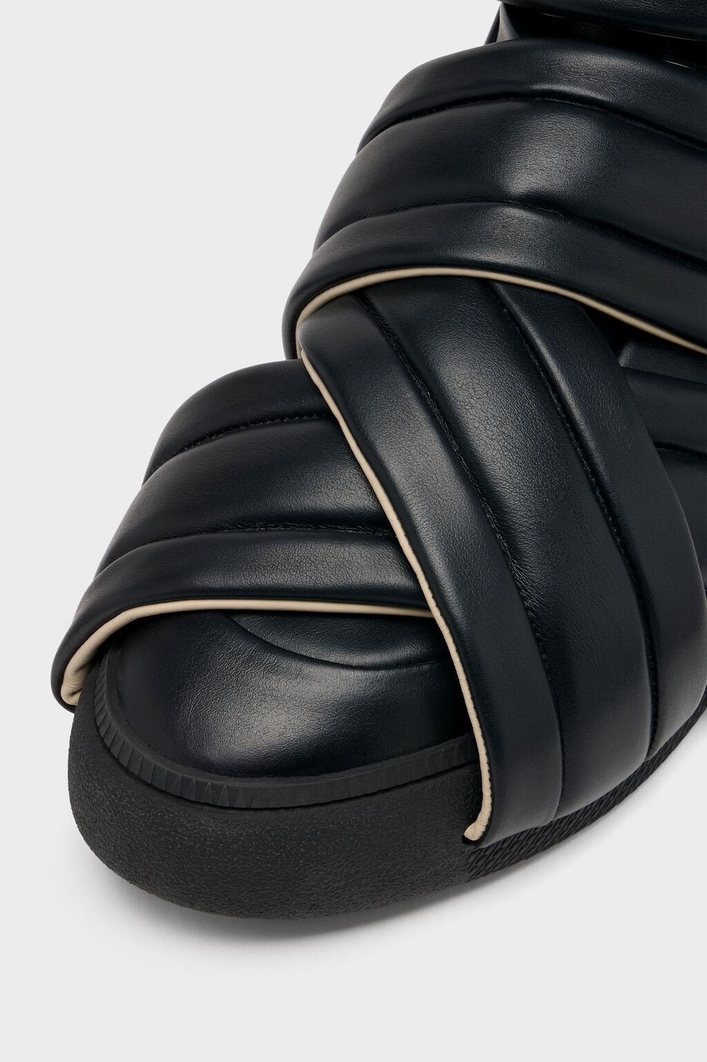 Maison Margiela future レザー サンダル　ブラック44 Maison Margiela Future Show Black – ESSXNYC