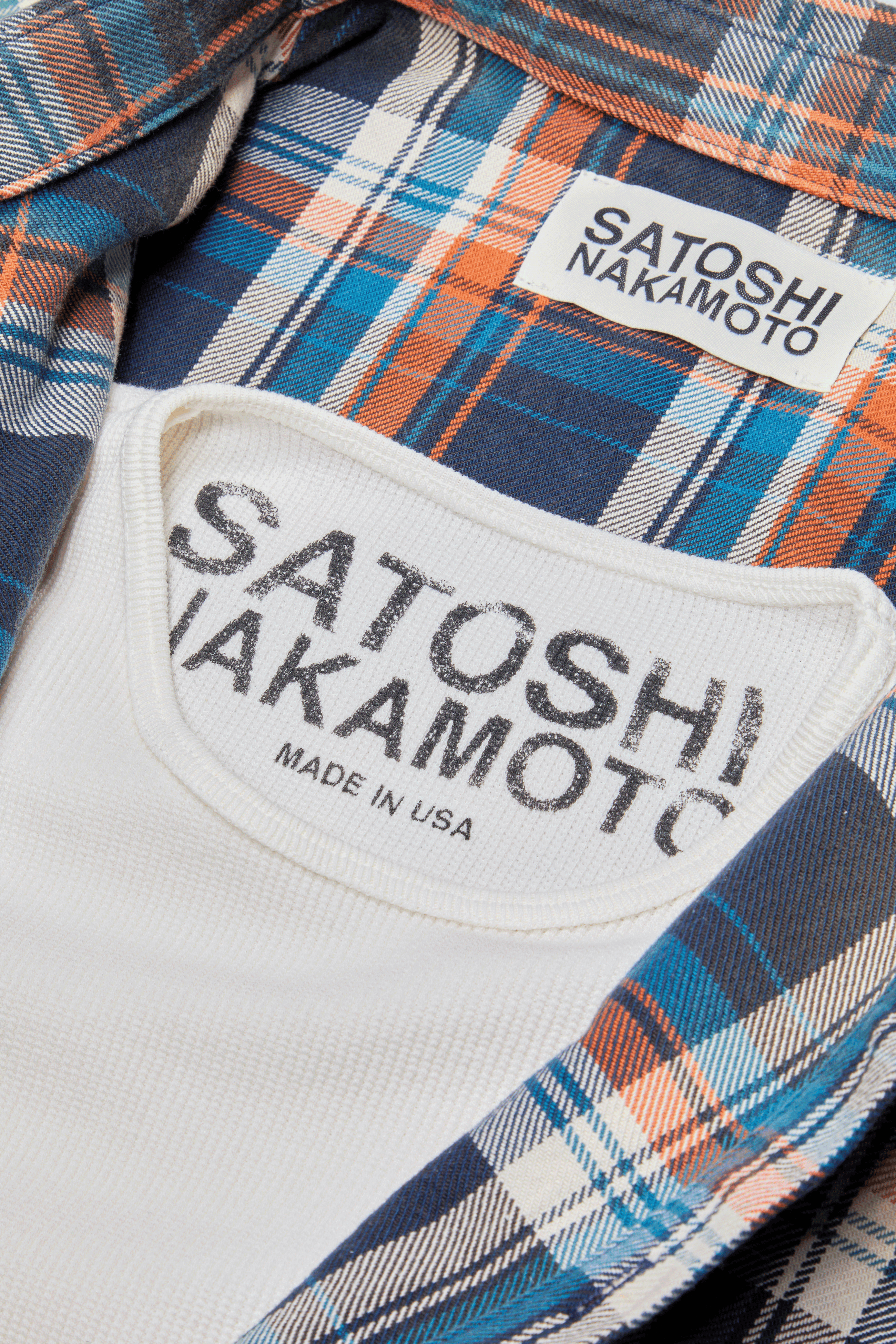 Satoshi Nakamoto Bender Cut Off Flannel Orange