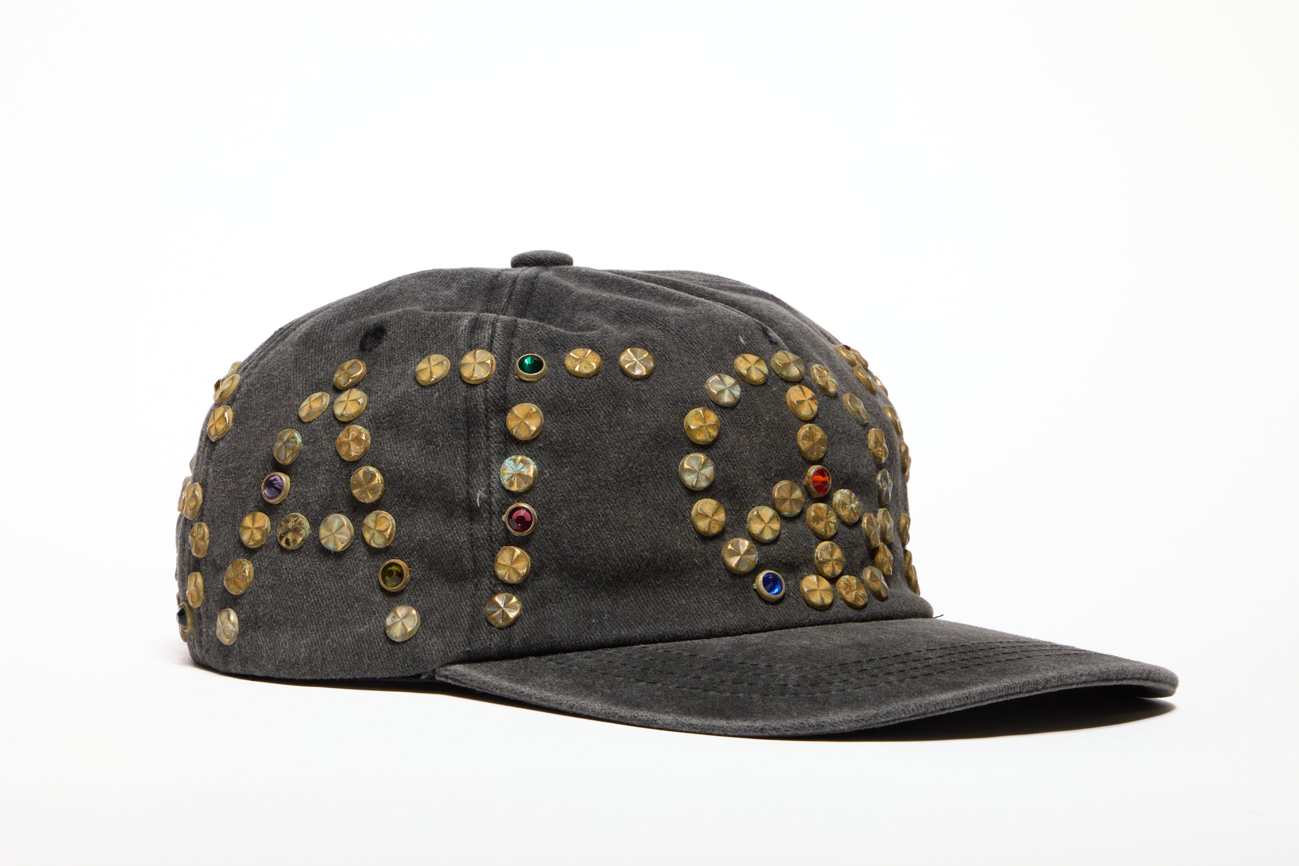 Satoshi Nakamoto Studded Wrap Around Hat Black
