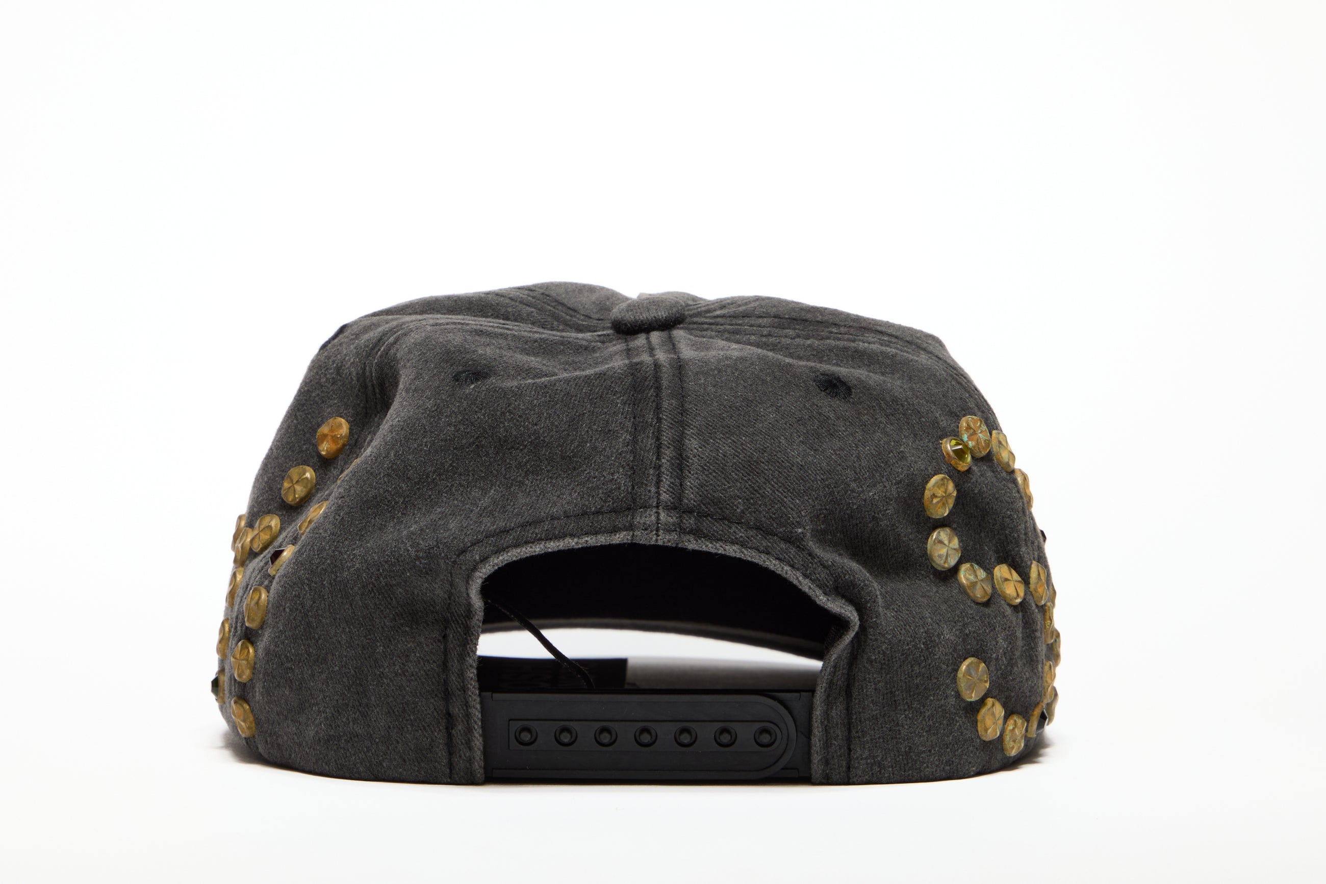 Satoshi Nakamoto Studded Wrap Around Hat Black
