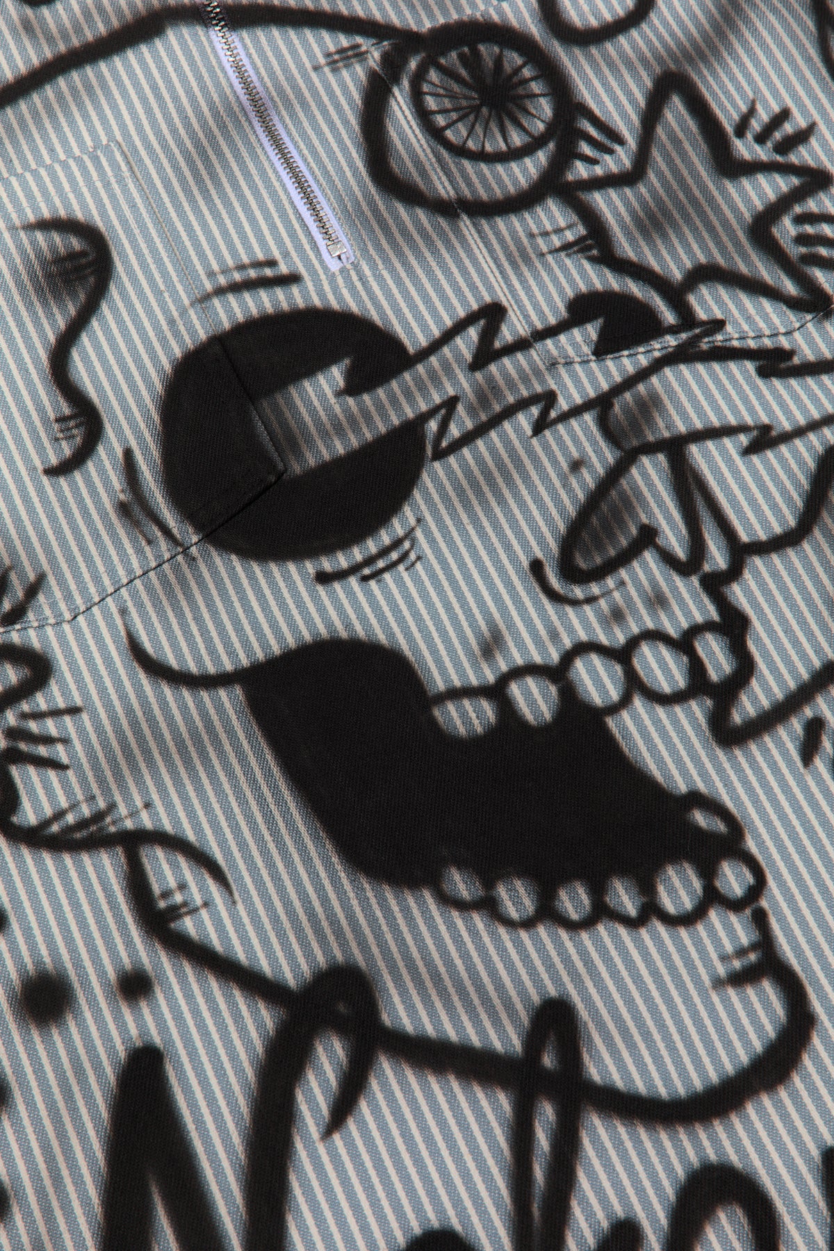 Satoshi Nakamoto Abandoned Theme Park Half Zip Blue