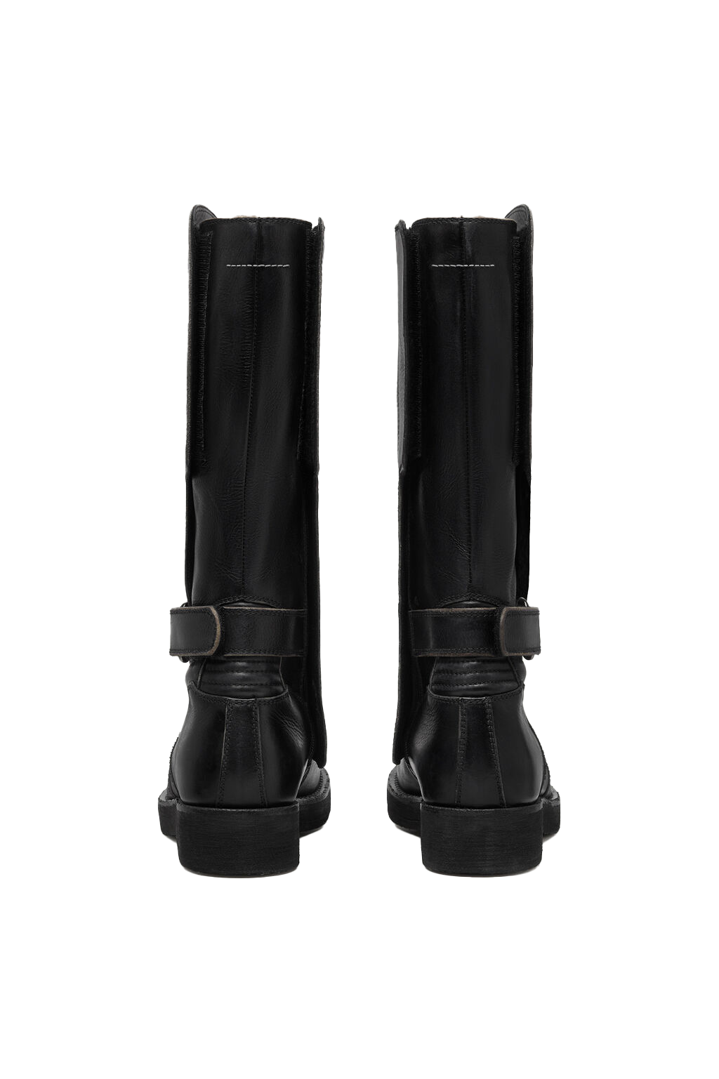 MM6 Maison Margiela Mid Leather Boot Black
