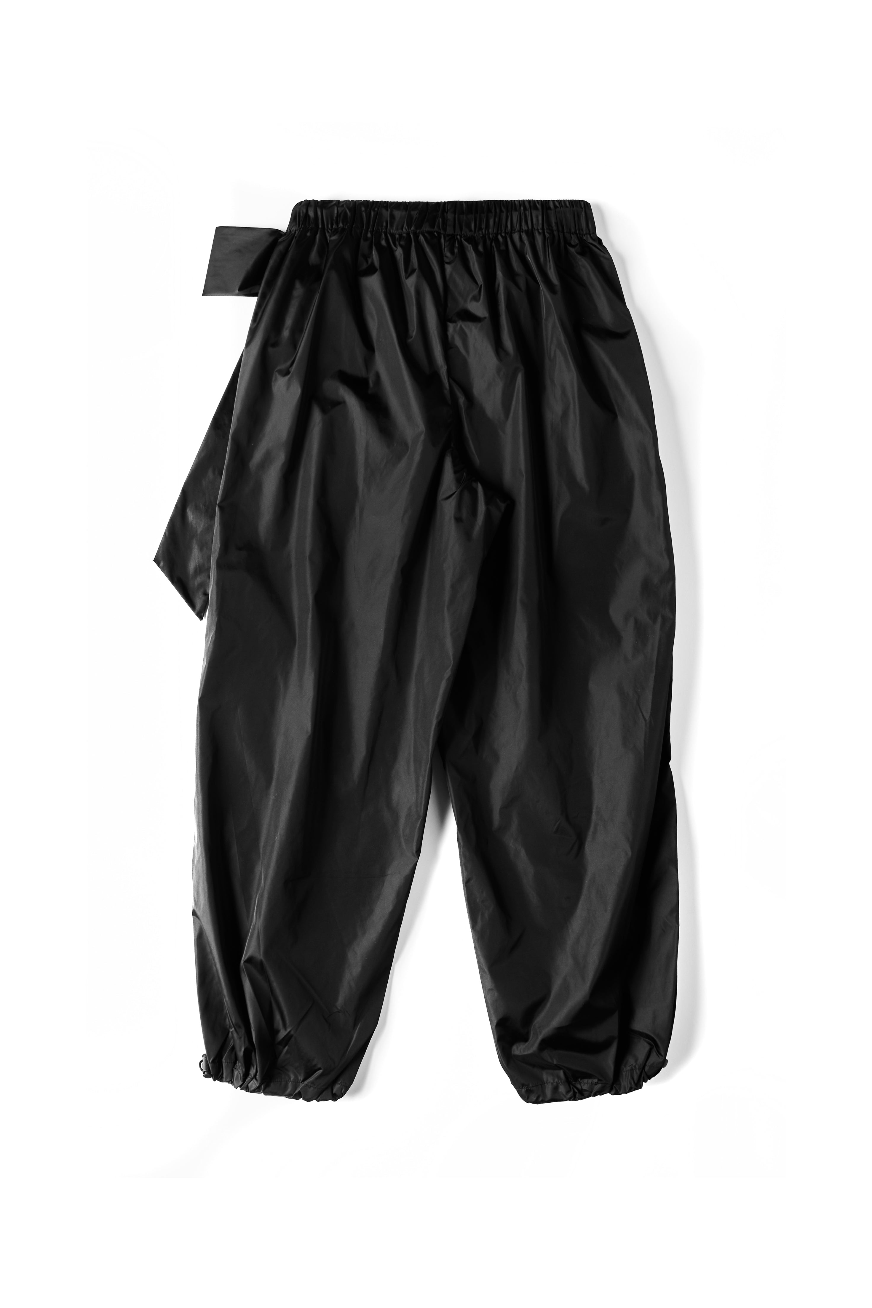 Simone Rocha Ankle Gathered Track Trousers W/ Bow Detail Black 11680