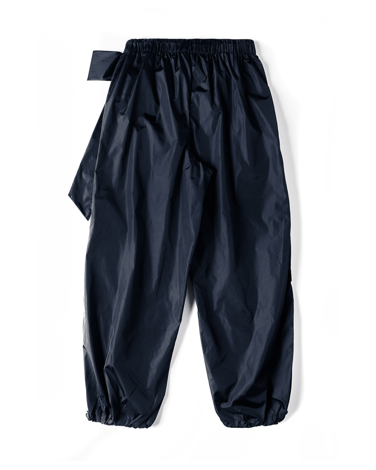 SIMONE ROCHA Ankle Gathered Track Trousers W/ Bow Detail Navy