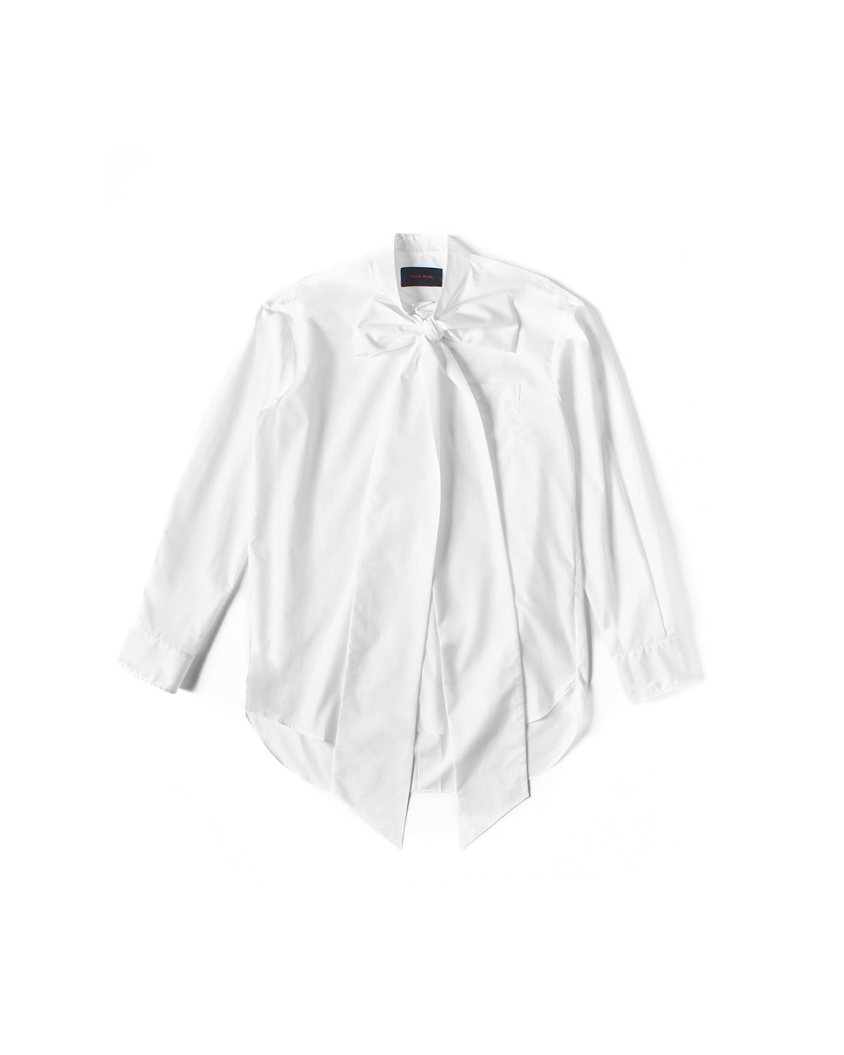 Simone Rocha Easy Shirt W/ Front Neck Bow White 11721