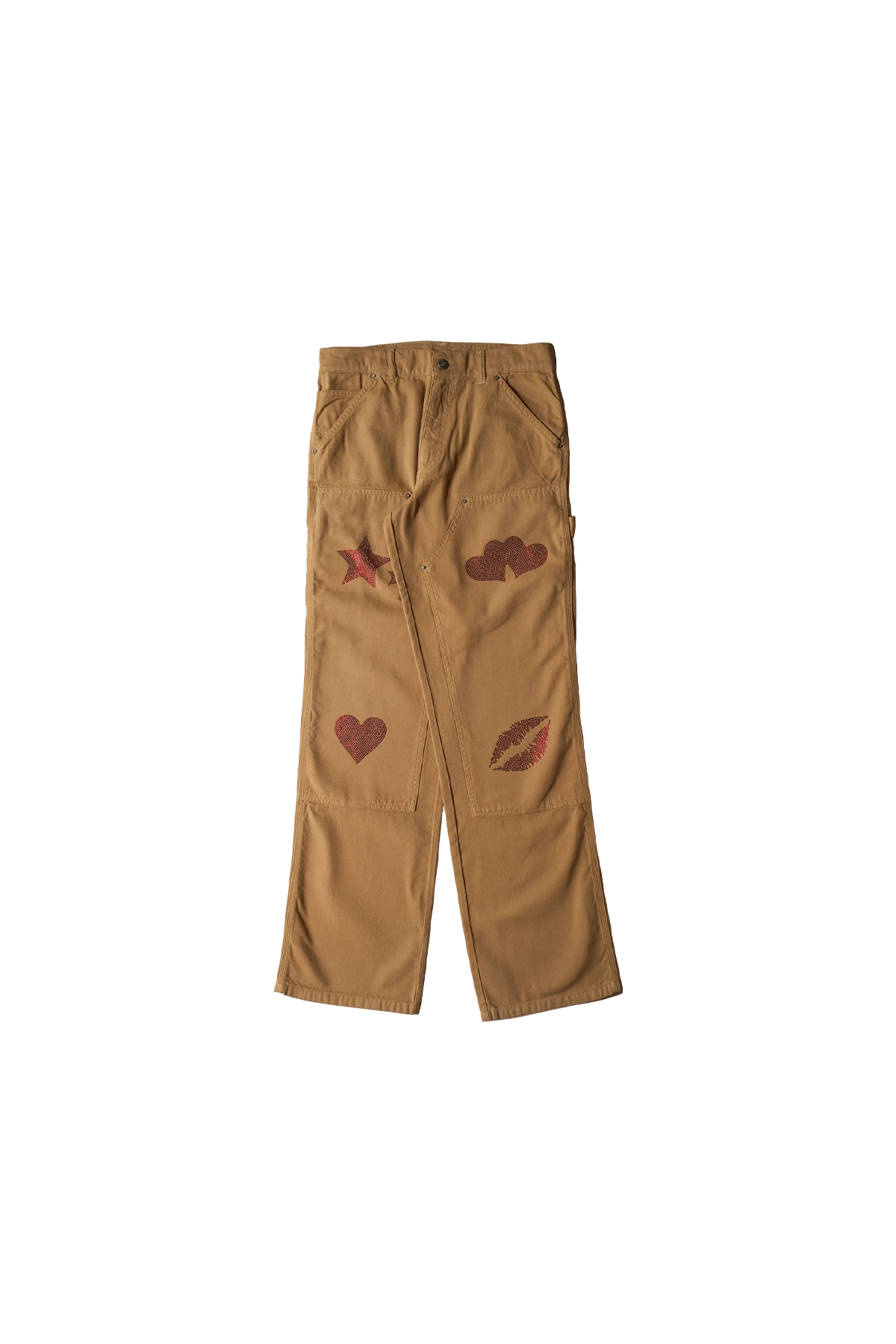 SKY HIGH FARM SH4U Double Knee Pants Woven Dark Beige