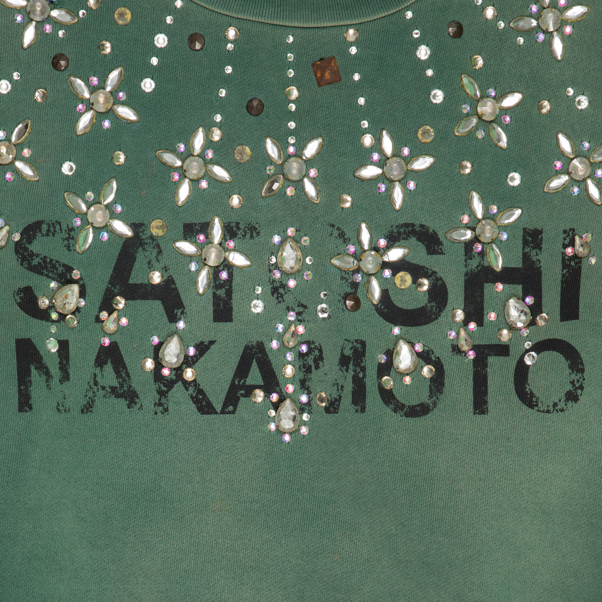 Satoshi Nakamoto Crystal Castle Crewneck Green
