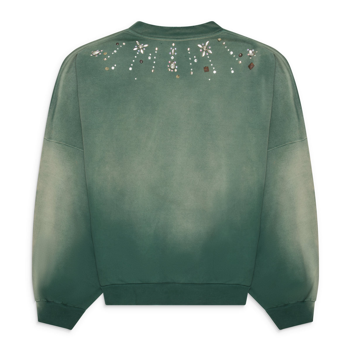 Satoshi Nakamoto Crystal Castle Crewneck Green