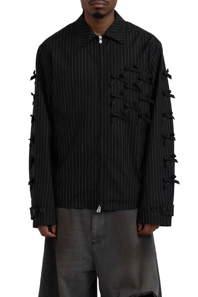 TAKAHIROMIYASHITA TheSoloist. Zip Up Brit Jacket (Black Ribbons