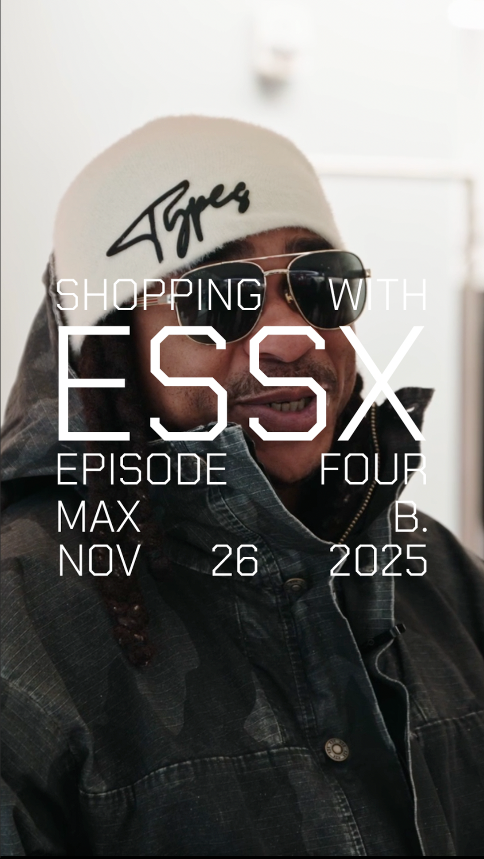 A new special episode of Shopping with ESSX! With the legendary Max B! We sat down with Max B to talk about his latest fashion interests, the influences that shaped him over the years, his new music, and more.