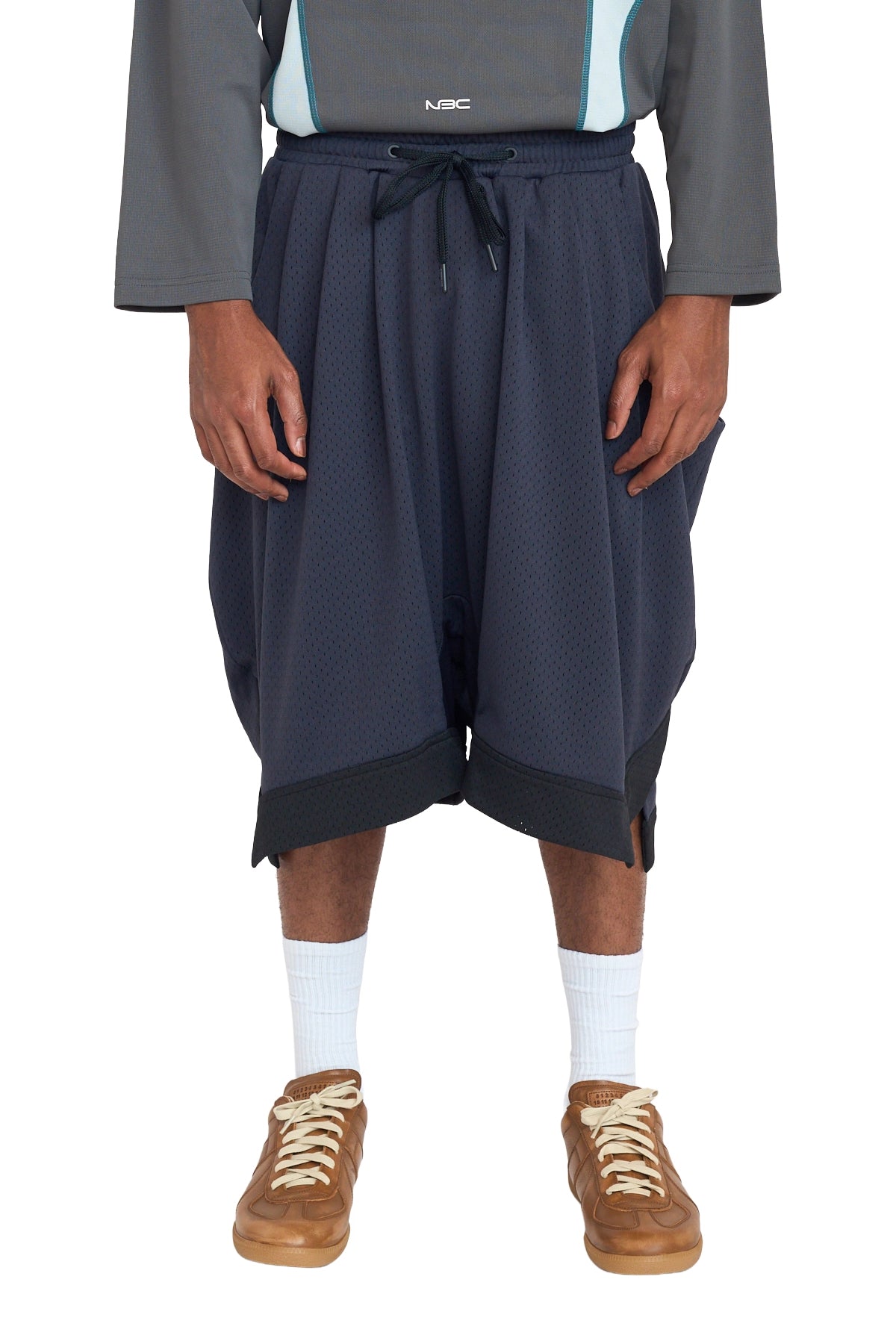 Namesake Chand Drape Basketball Shorts Depth Blue Blue