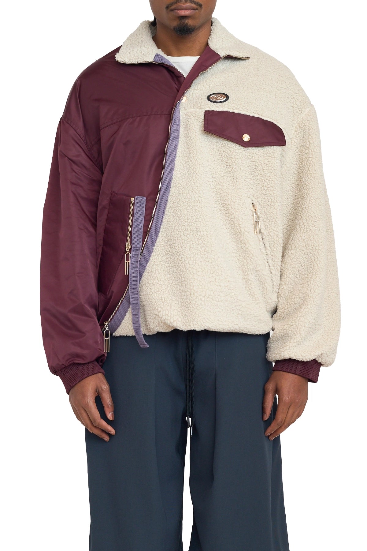 Namesake North Twist Fleece Cabernet Red