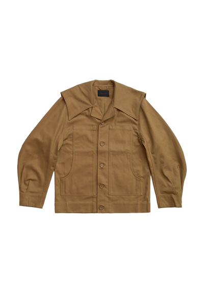 SAILOR COLLAR WATCH JACKET（ESPRESSO) Simone_Rocha_Puff_Sleeve_Sailo