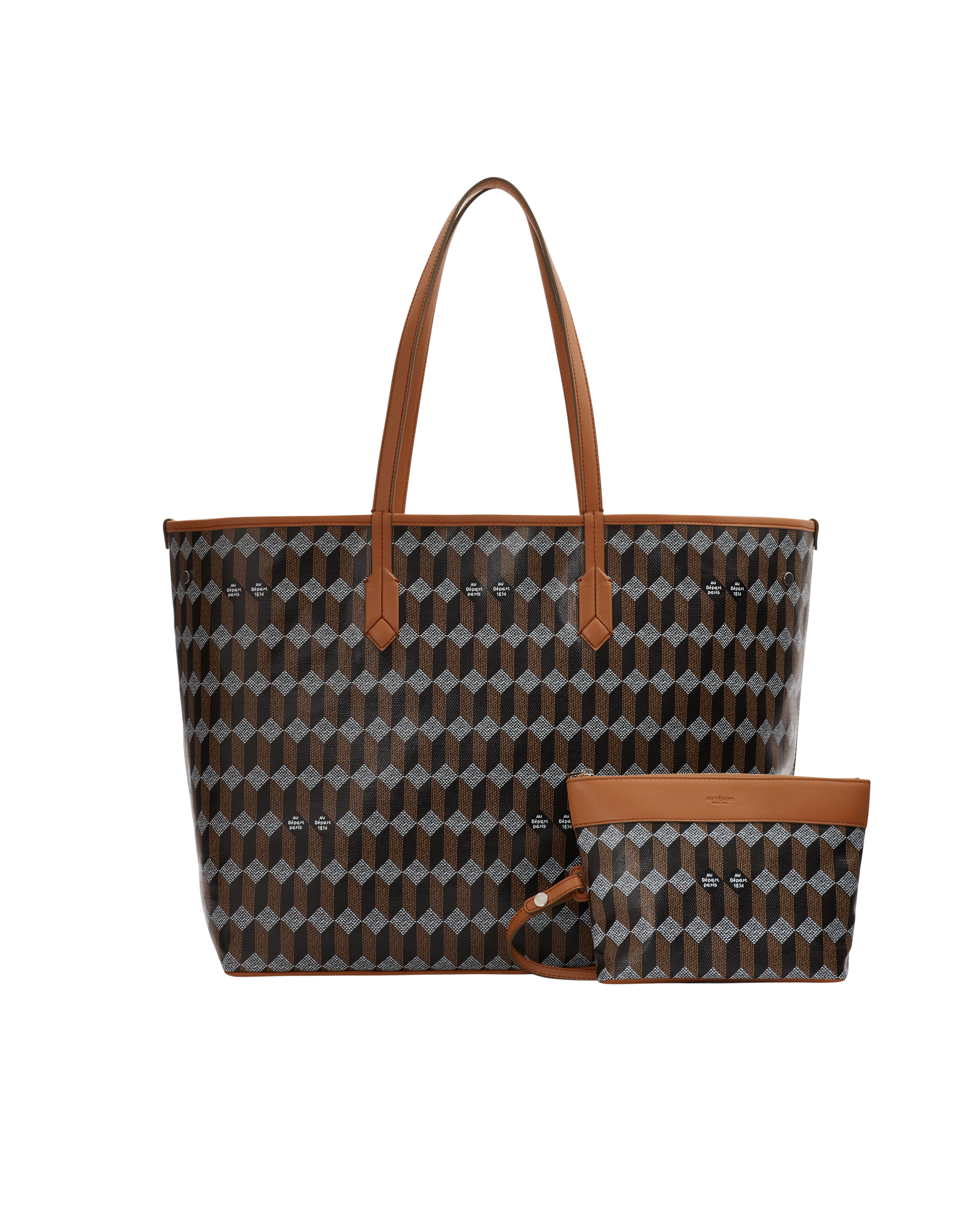 Au Depart Tote No.55 Cognac/Noir