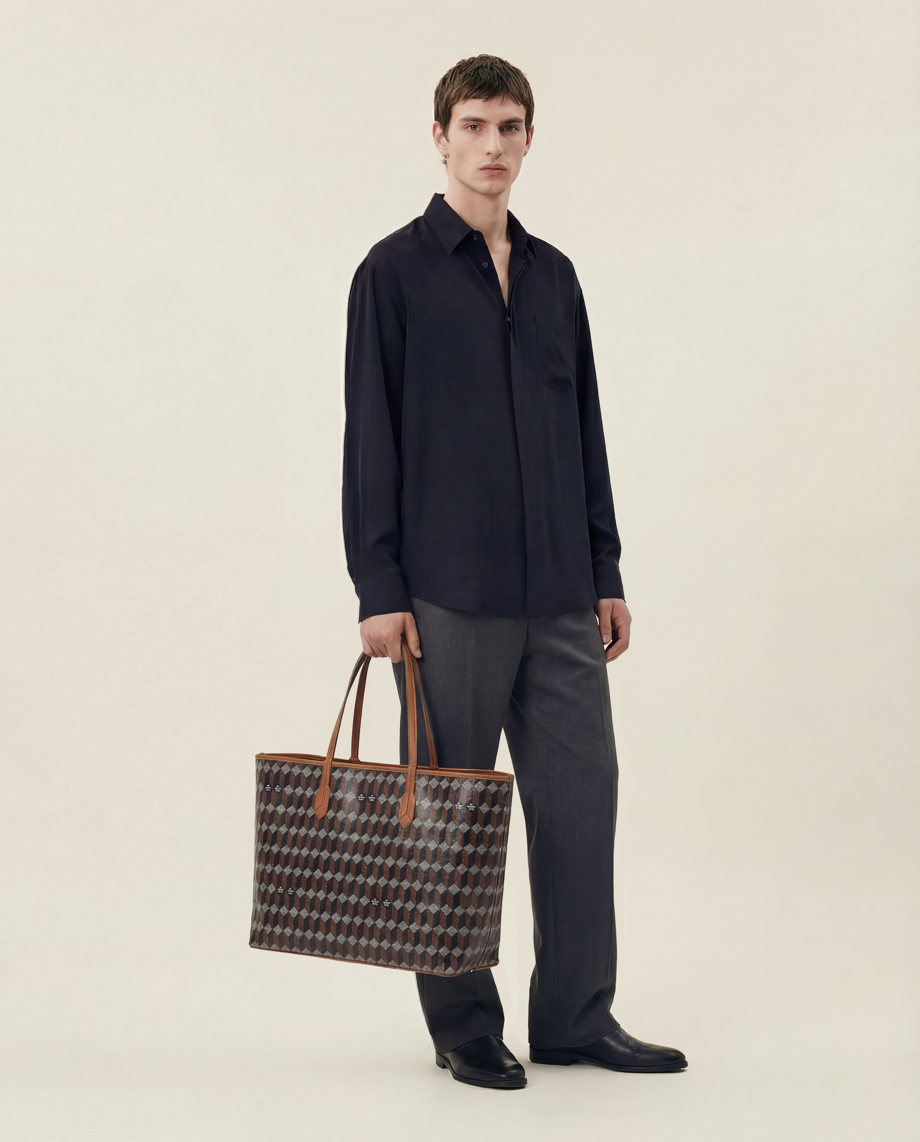 Au Depart Tote No.55 Cognac/Noir