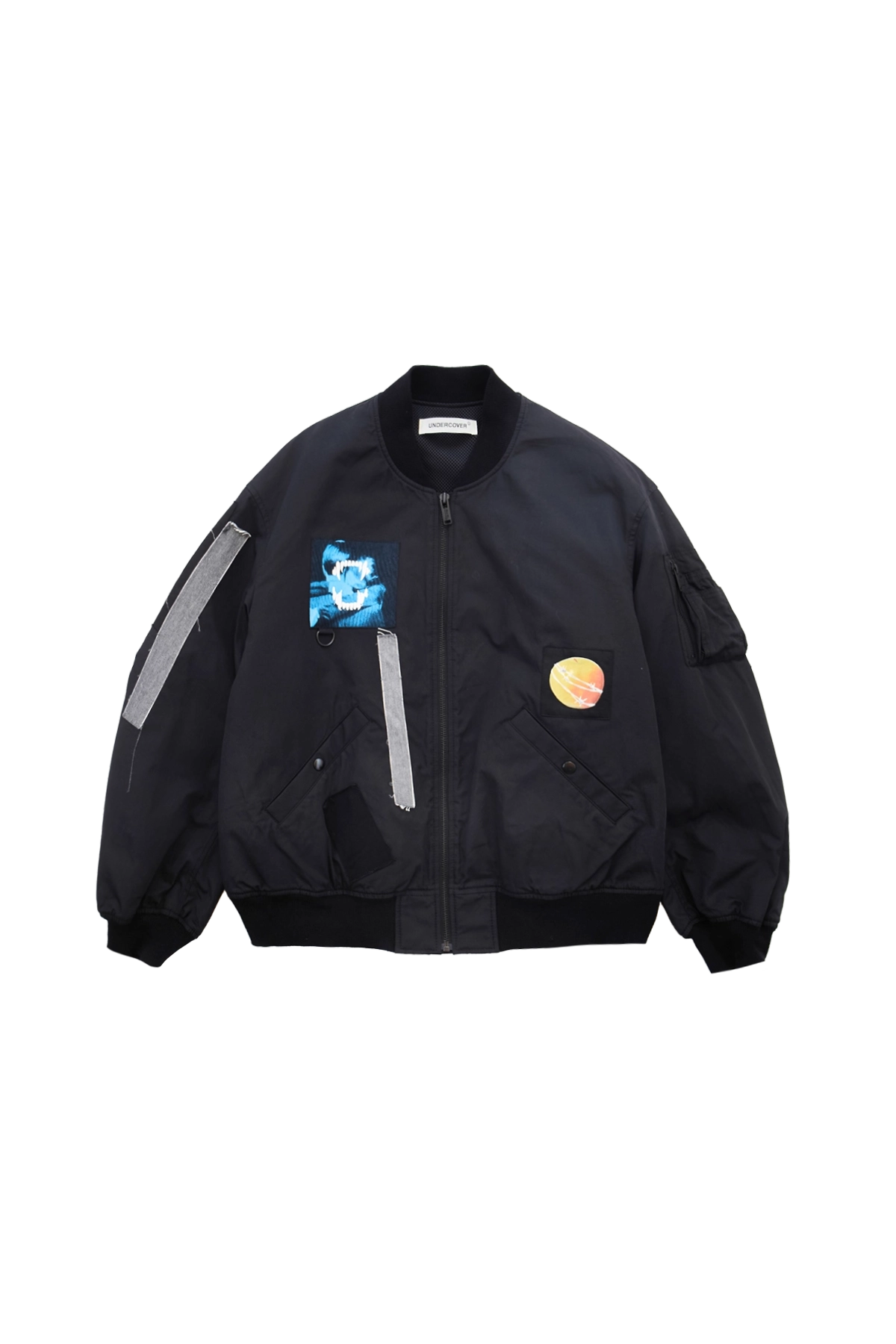 Undercover Bomber Jacket With Patches Black