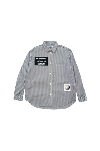 トップス epa stripe shirt Men's Striped shirt with denim back | Multicolor | Diesel