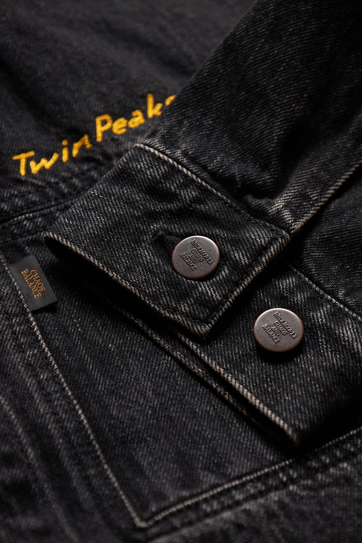 Undercover Blouson- Twin Peaks Denim Jacket Black 1