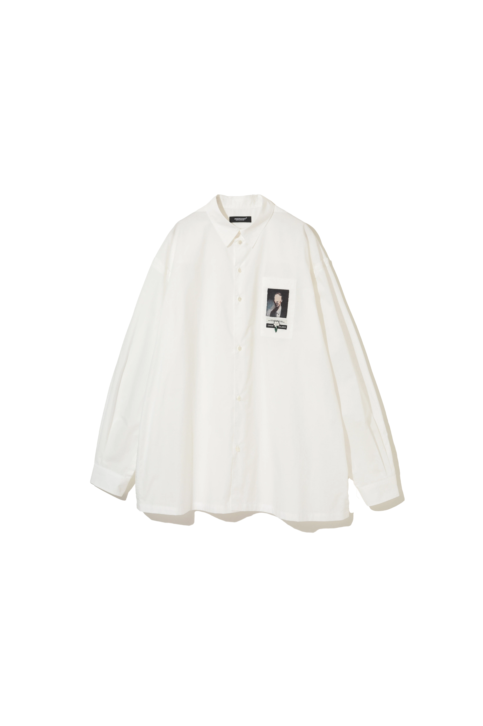 Undercover Long Sleeve Shirt With Patch White – ESSXNYC