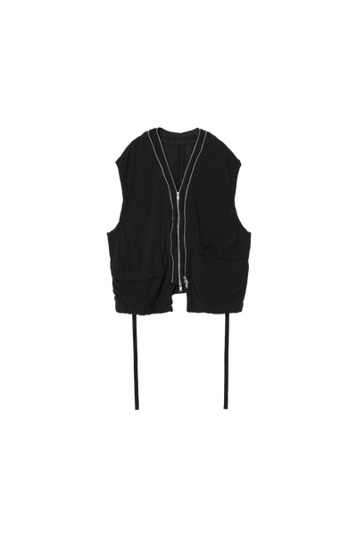 Undercover Zip Up Vest Black – ESSXNYC